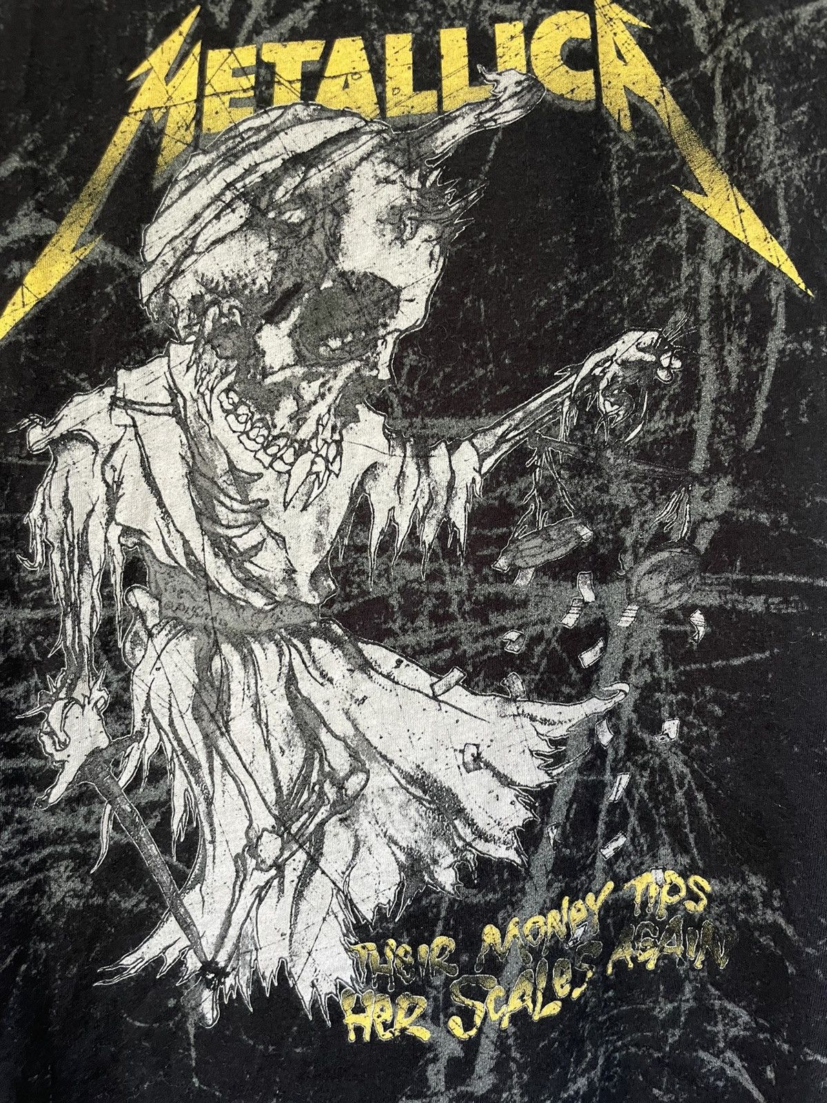Metallica Vintage Metallica Their Money Tips Her Scales Again Shirt Size US S / EU 44-46 / 1 - 3 Thumbnail