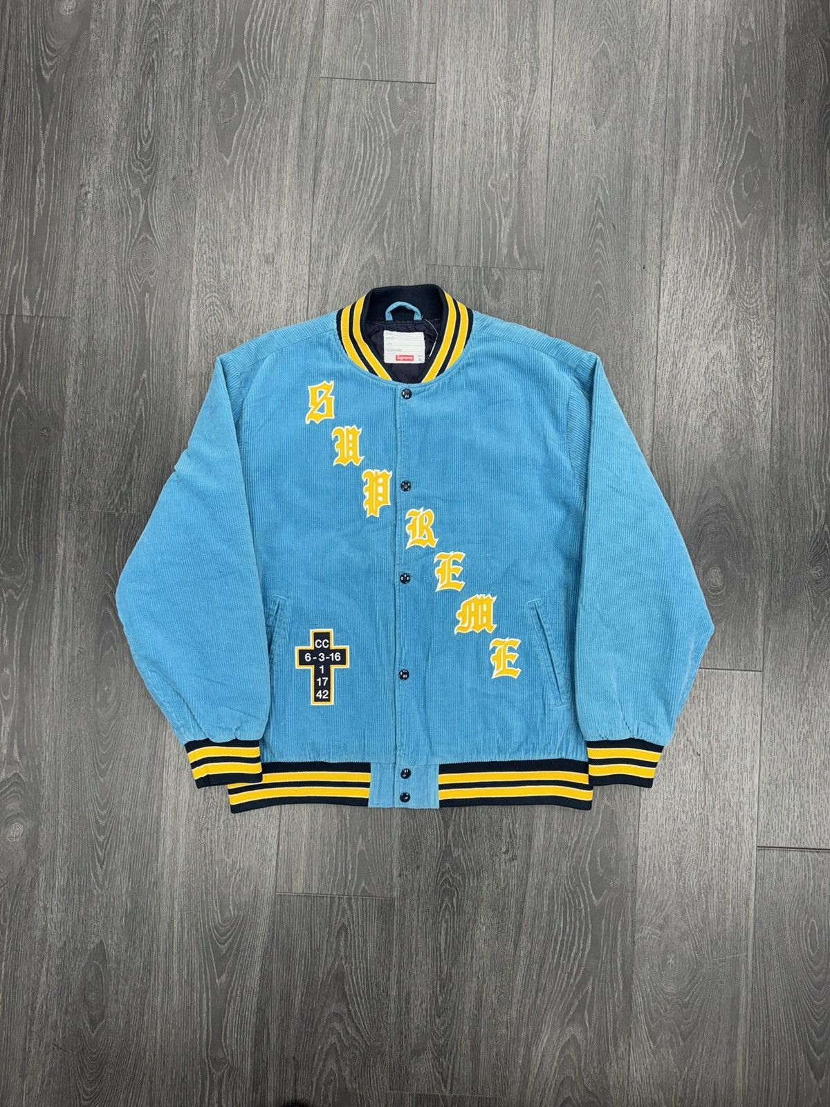 Supreme Corduroy Varsity Jacket | Grailed