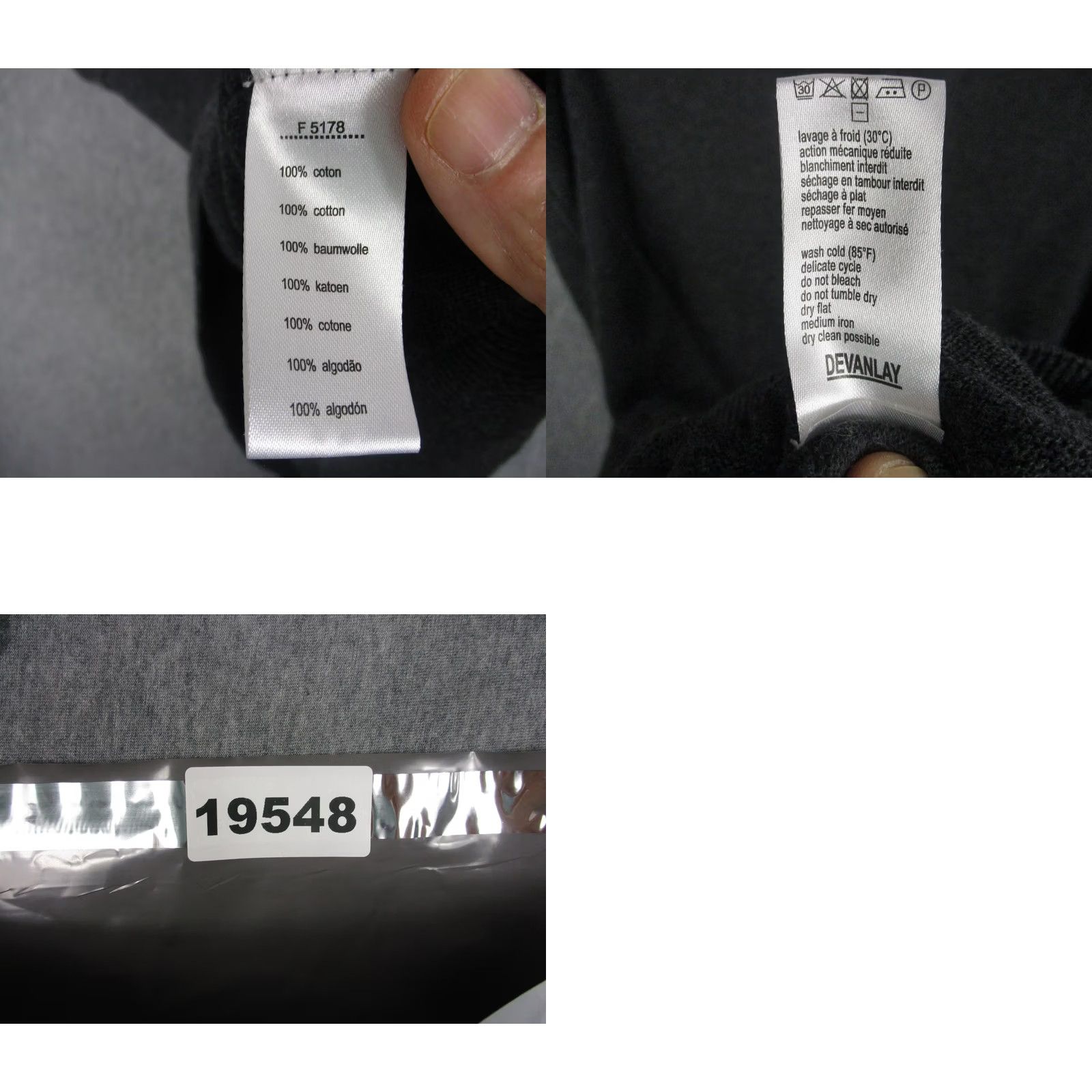 Lacoste Lacoste Mens Vest 3XL Gray Sleeveless V-Neck Cotton Knit Pullover Croc Big & Tall Size US XXL / EU 58 / 5 - 8 Thumbnail