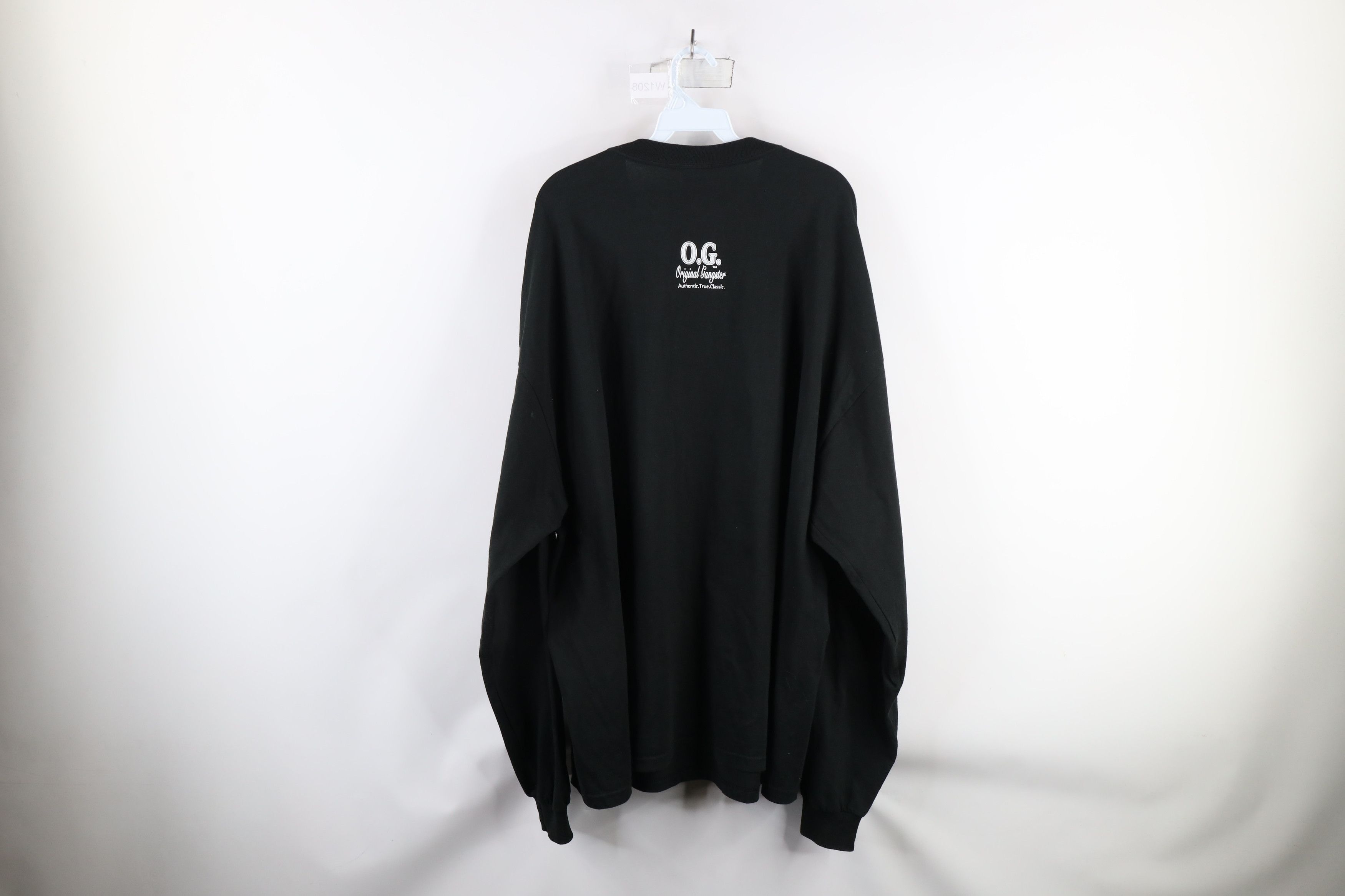 Vintage Vintage 90s Original Gangster Long Sleeve T-Shirt Black Size US XXL / EU 58 / 5 - 11 Thumbnail
