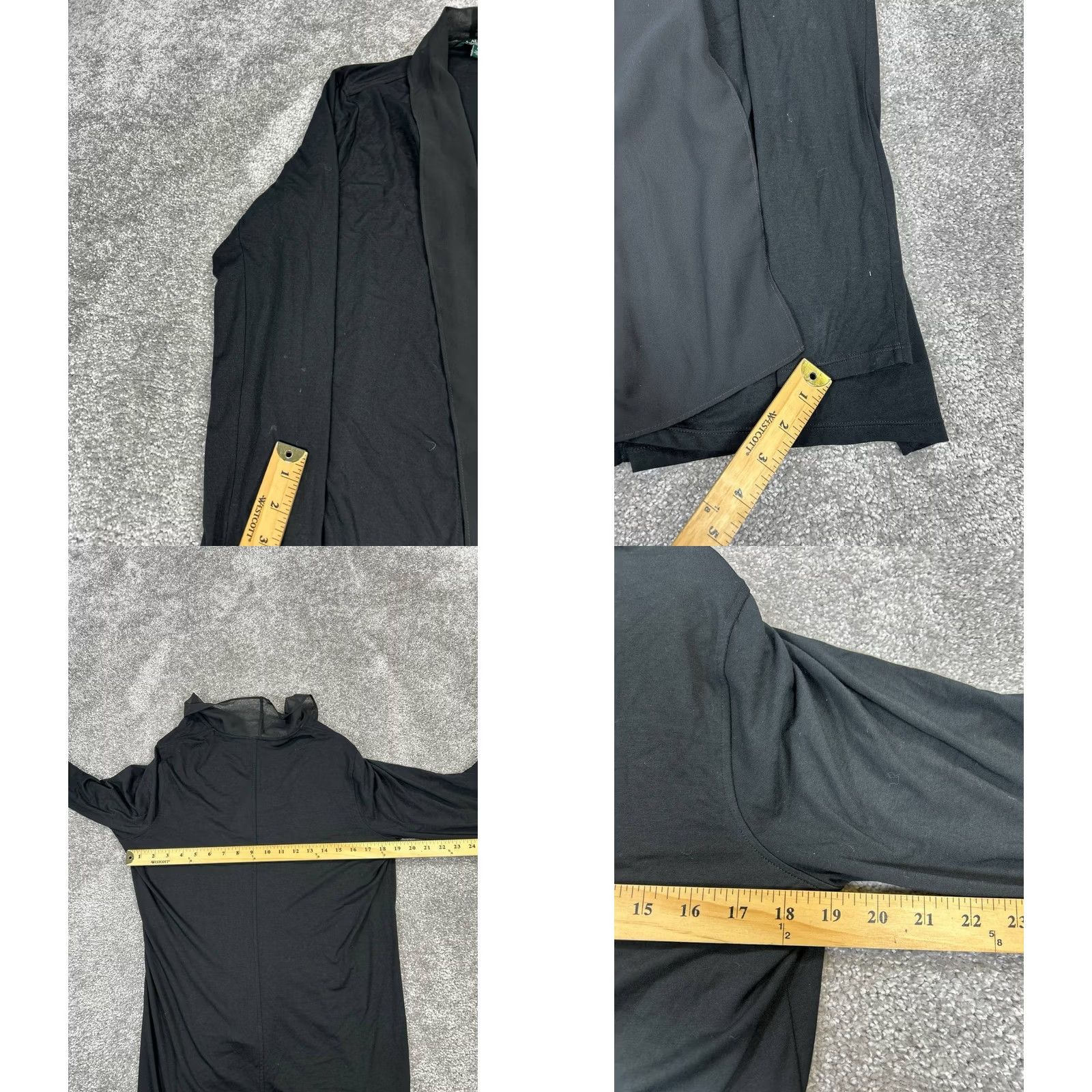 Ralph Lauren 2. Keywords: "Lauren Ralph Lauren Sweater," "Black," "Open Front," "Cardigan" are all relevant search terms Size L / US 10 / IT 46 - 8 Thumbnail