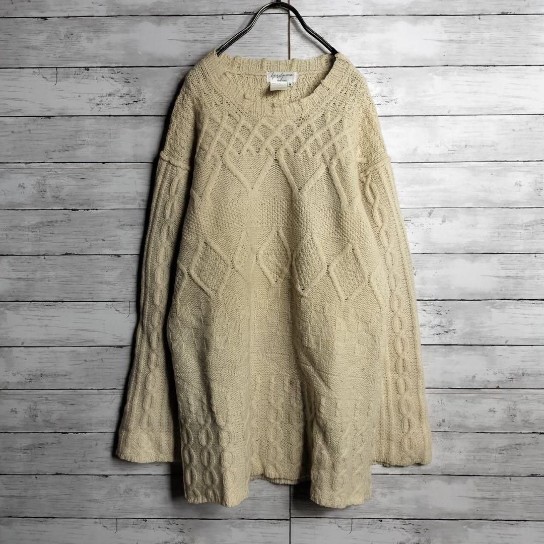 yohji yamamoto pour homme cable knit