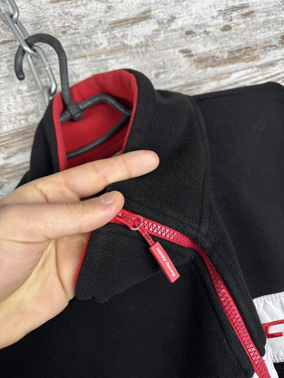 Honda Mens Vintage Honda Racing fleece jacket olympic full zip Size US XL / EU 56 / 4 - 16 Thumbnail