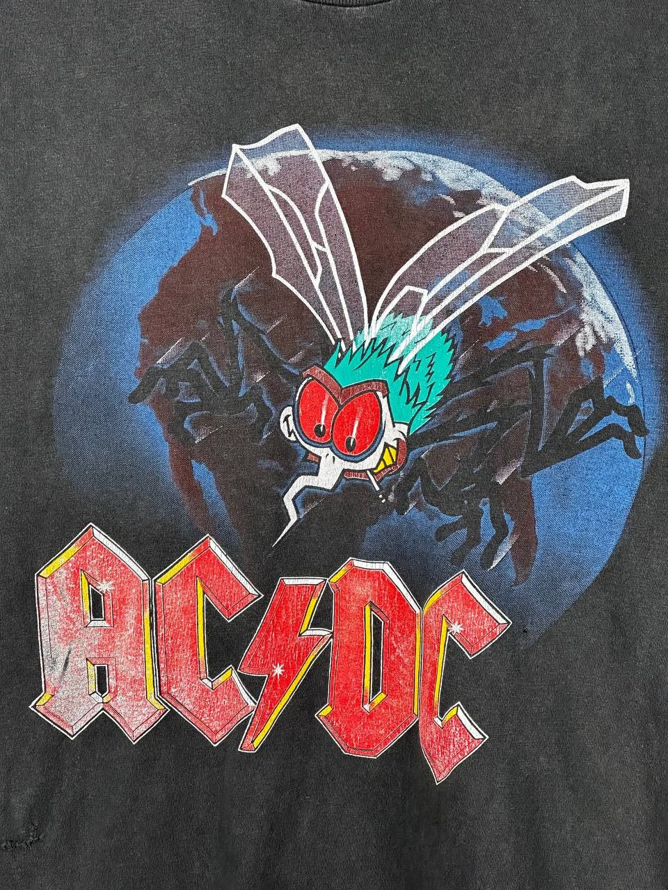 Band Tees AC/DC Fly on the Wall 1985 Tour Faded Rock Band T Shirt Size US L / EU 52-54 / 3 - 4 Thumbnail