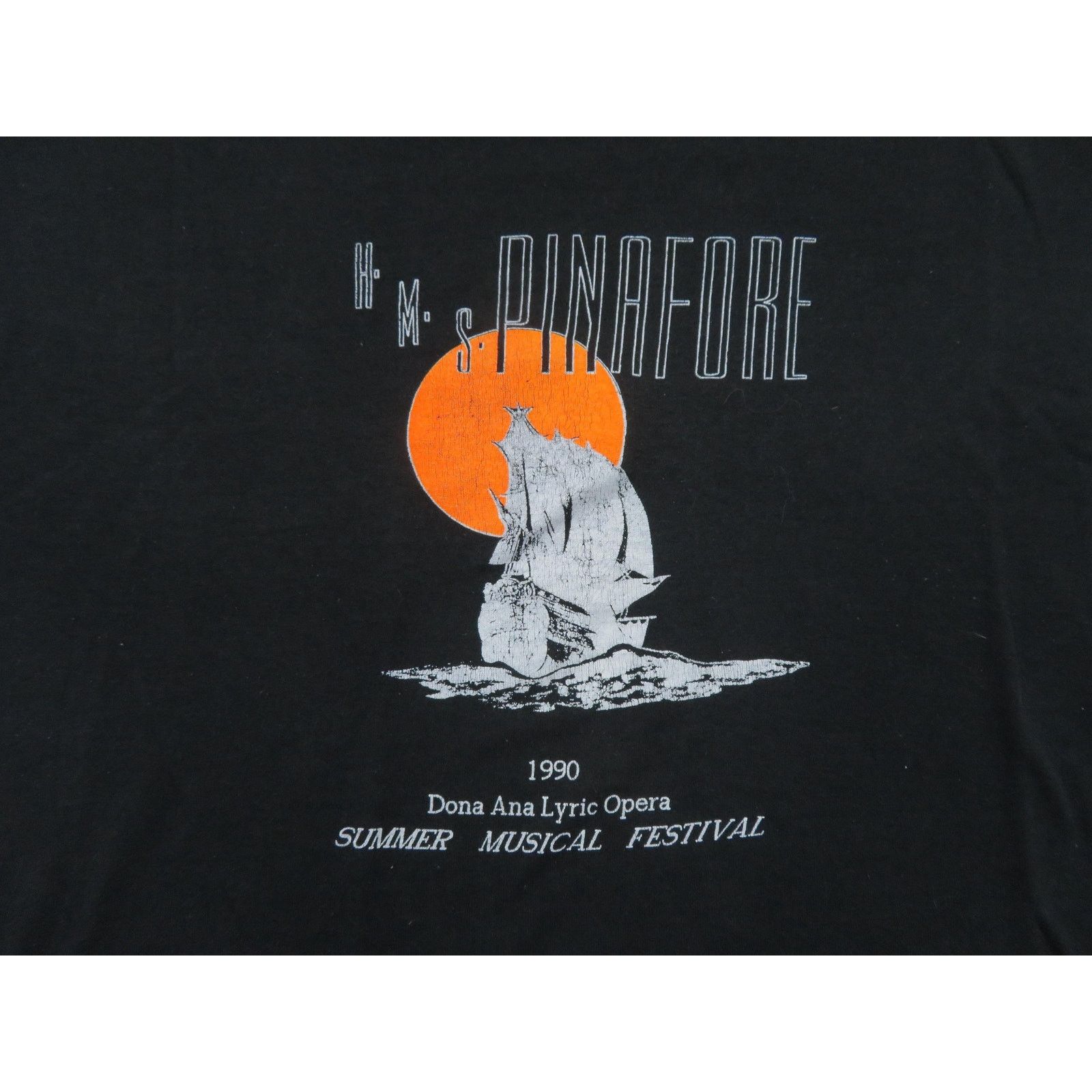 Jerzees HMS Pinafore Opera Black T-Shirt XL 46 1990s Double Sided Size US XL / EU 56 / 4 - 2 Thumbnail