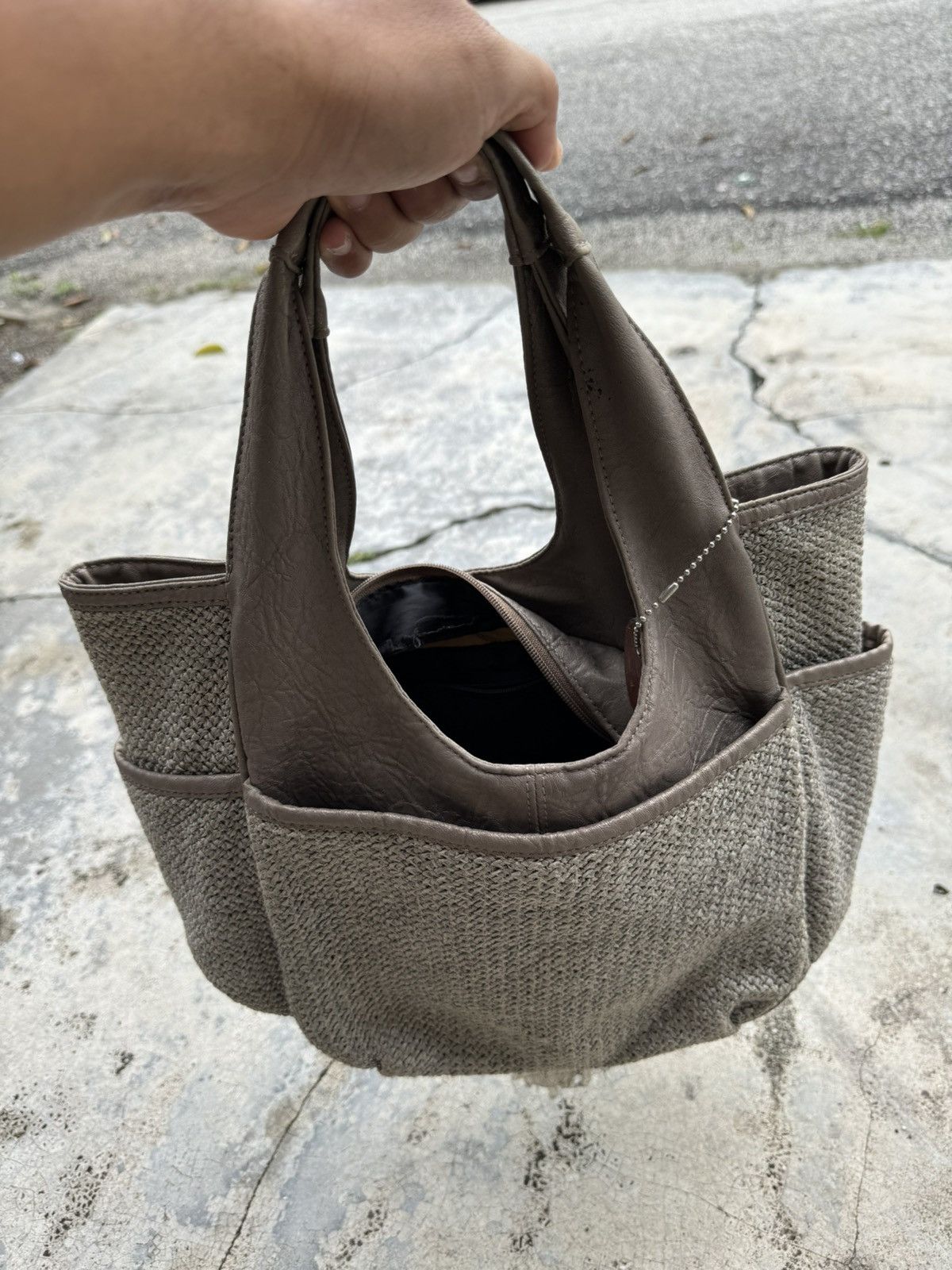 Y's × Y's for Men × Yohji Yamamoto Y’saccs Woven Straw By Yohji Yamamoto handbag Size ONE SIZE - 10 Thumbnail