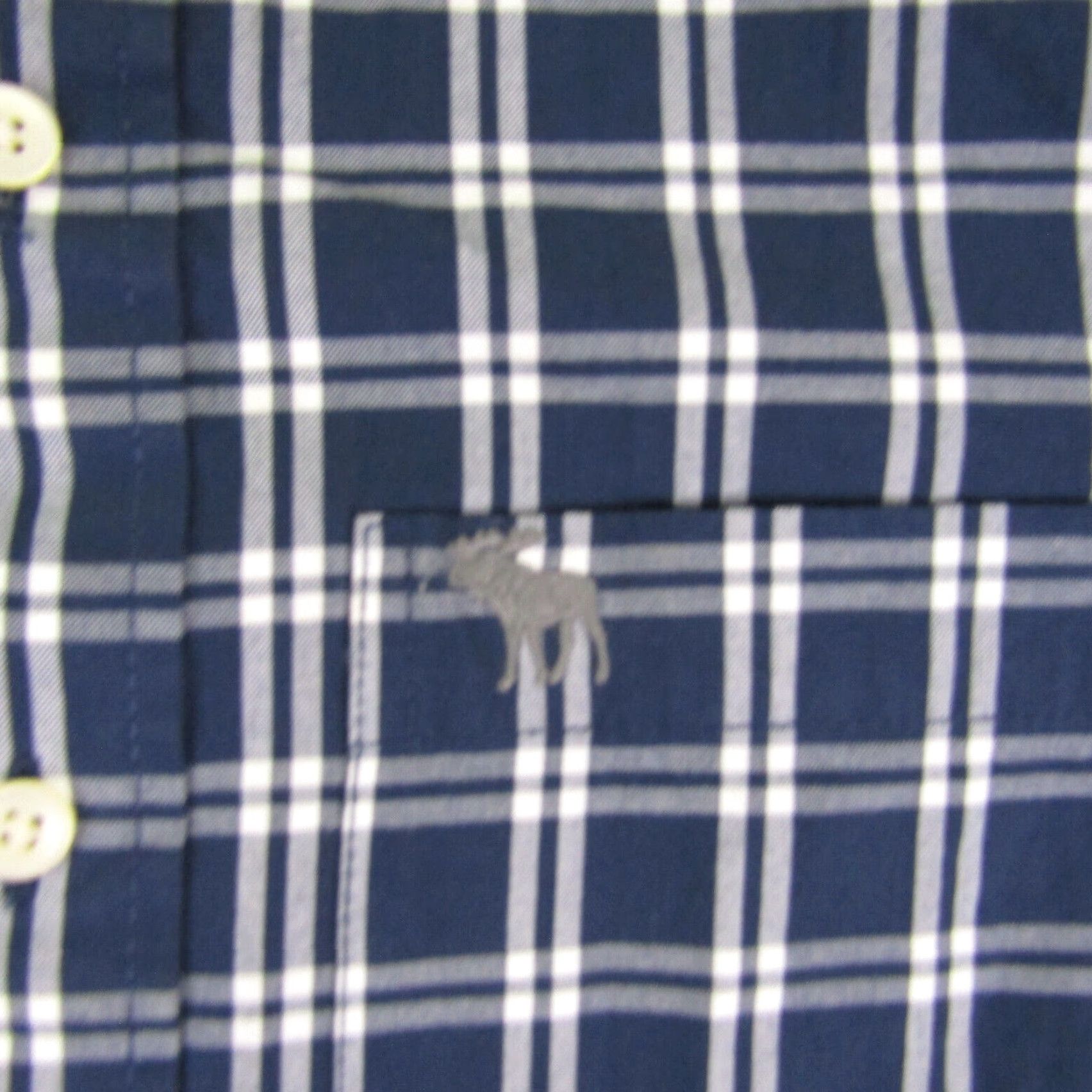 Abercrombie & Fitch VINTAGE Abercrombie & Fitch Men's Shirt Large Blue White Plaid Casual Preppy Button-Down Size US M / EU 48-50 / 2 - 3 Thumbnail