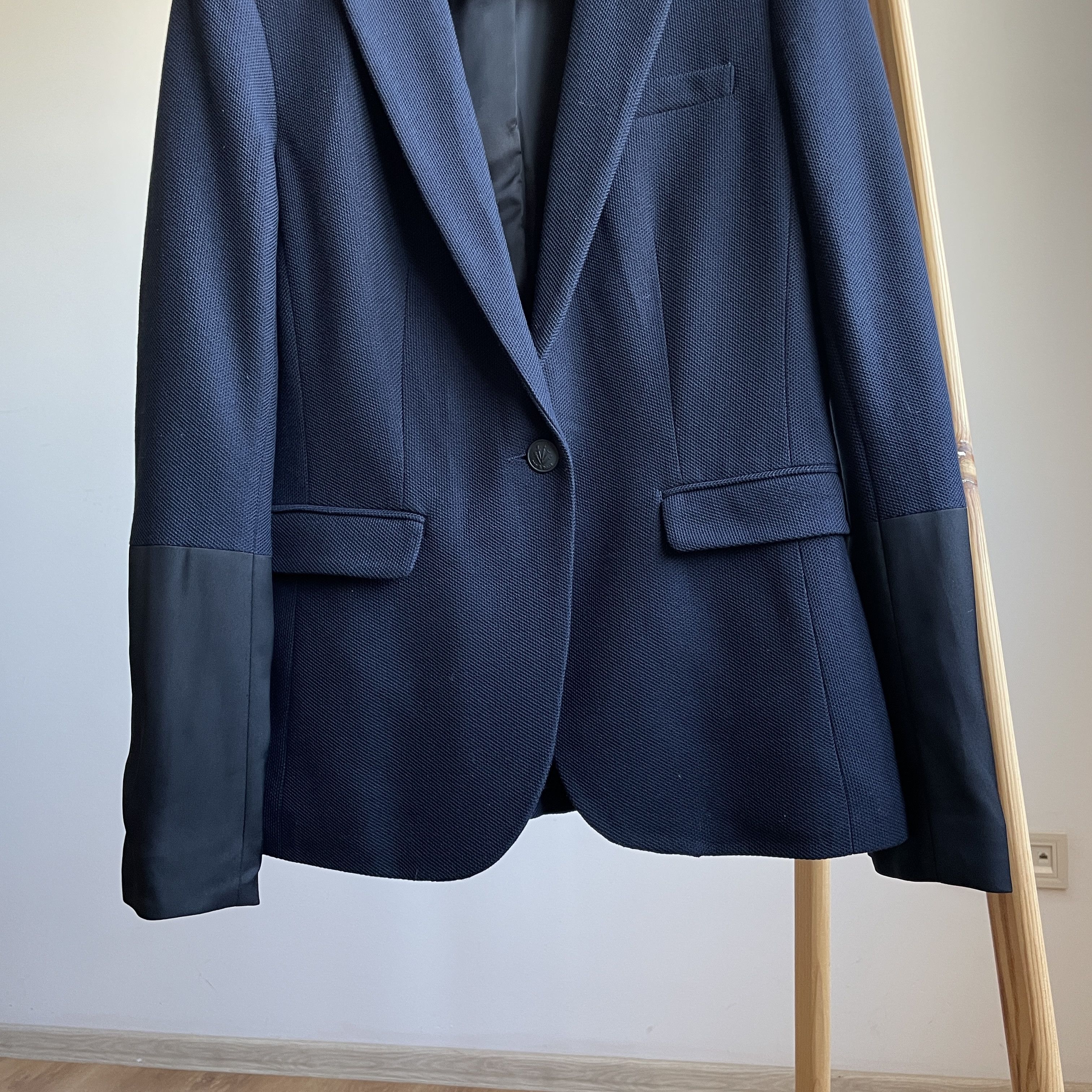 Rag & Bone Rag & Bone Made in USA Womens Pique Cotton Blazer Size S / US 4 / IT 40 - 4 Thumbnail