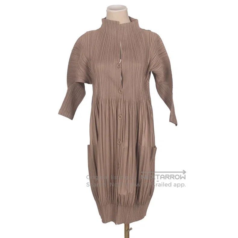 Issey Miyake Issey Miyake Brown Dress Size XL / US 12-14 / IT 48-50 - 1 Thumbnail