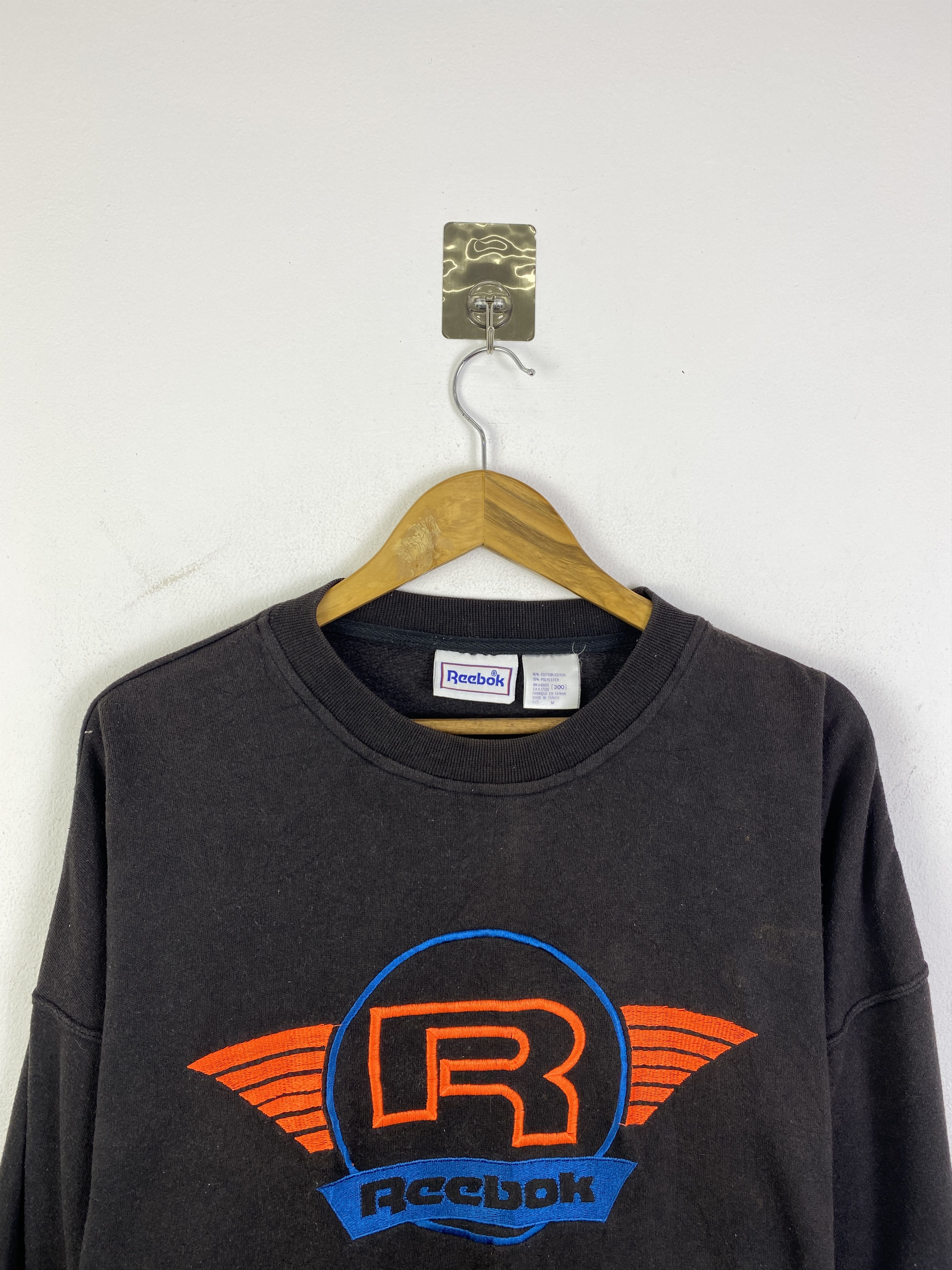 Reebok Vintage 90s Reebok Big Logo Pullover Sweatshirt SH0281 Size US M / EU 48-50 / 2 - 2 Thumbnail