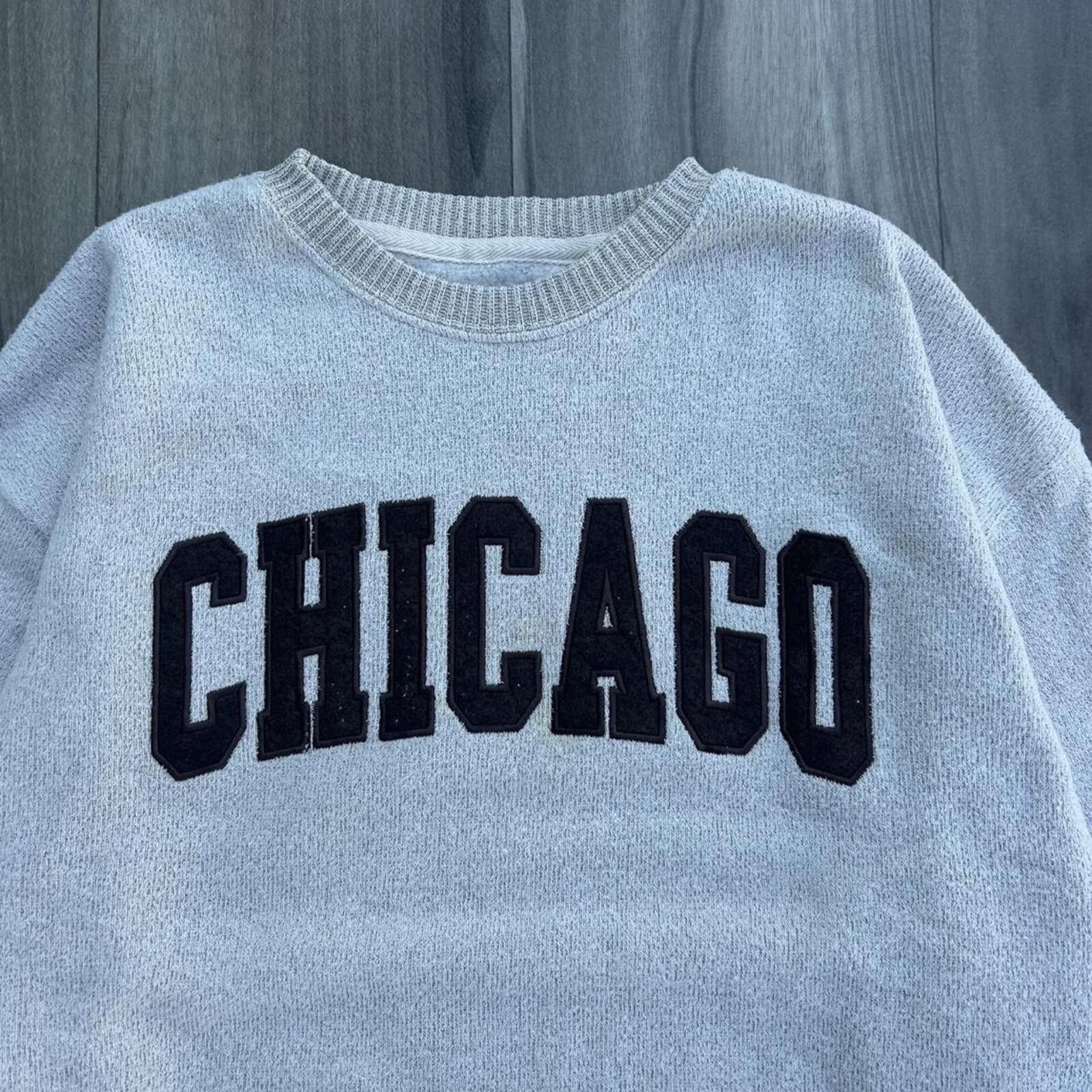 Other Vintage y2k Tan Brown Chicago Sweatshirt Embroidered size L Size US L / EU 52-54 / 3 - 3 Thumbnail