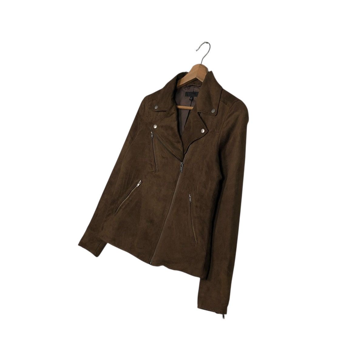 Japanese Brand 🔥CROPPED SUEDE SOFT JACKET DOUBLE COLLAR UNIQLO ISSEY MIYAKE Size US S / EU 44-46 / 1 - 4 Thumbnail