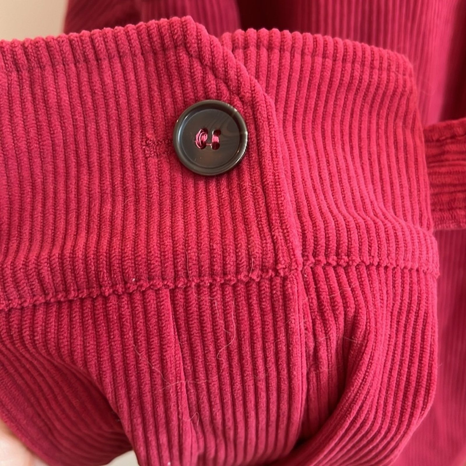 Anthropologie Avec Les Filles Raspberry Corduroy Cropped Jacket Size XL / US 12-14 / IT 48-50 - 5 Thumbnail