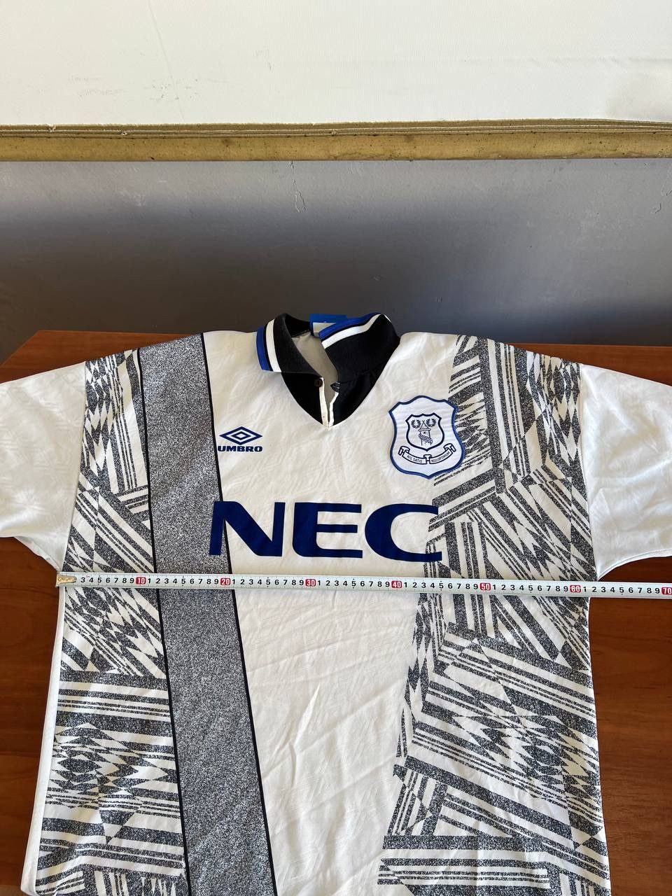 Vintage 1994/1995 EVERTON RARE AWAY UMBRO SOCCER FOOTBALL JERSEY XL Size US XL / EU 56 / 4 - 14 Thumbnail