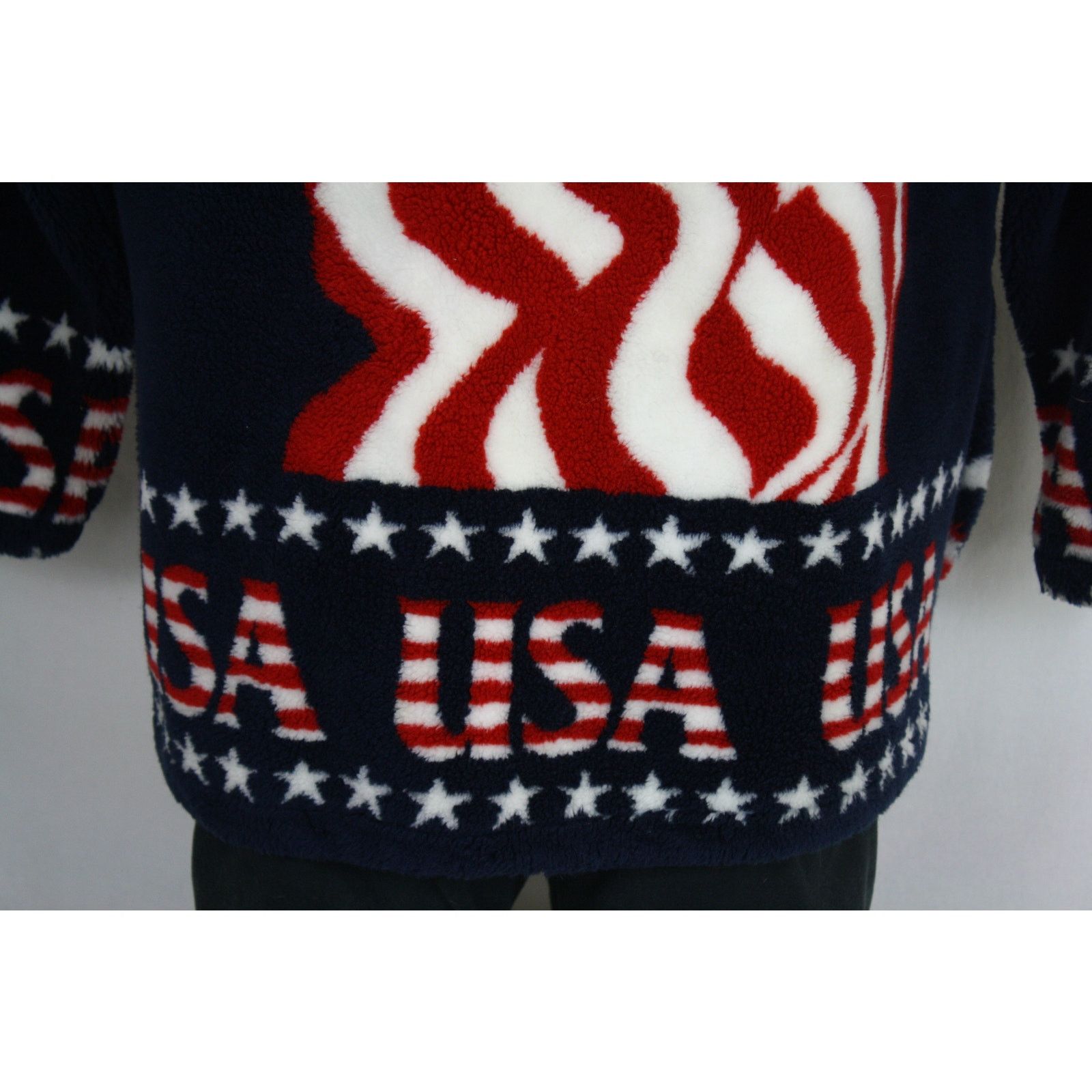 Vintage Vintage Black Mountain USA Flag Fleece Jacket Mens XL Size US XL / EU 56 / 4 - 4 Thumbnail