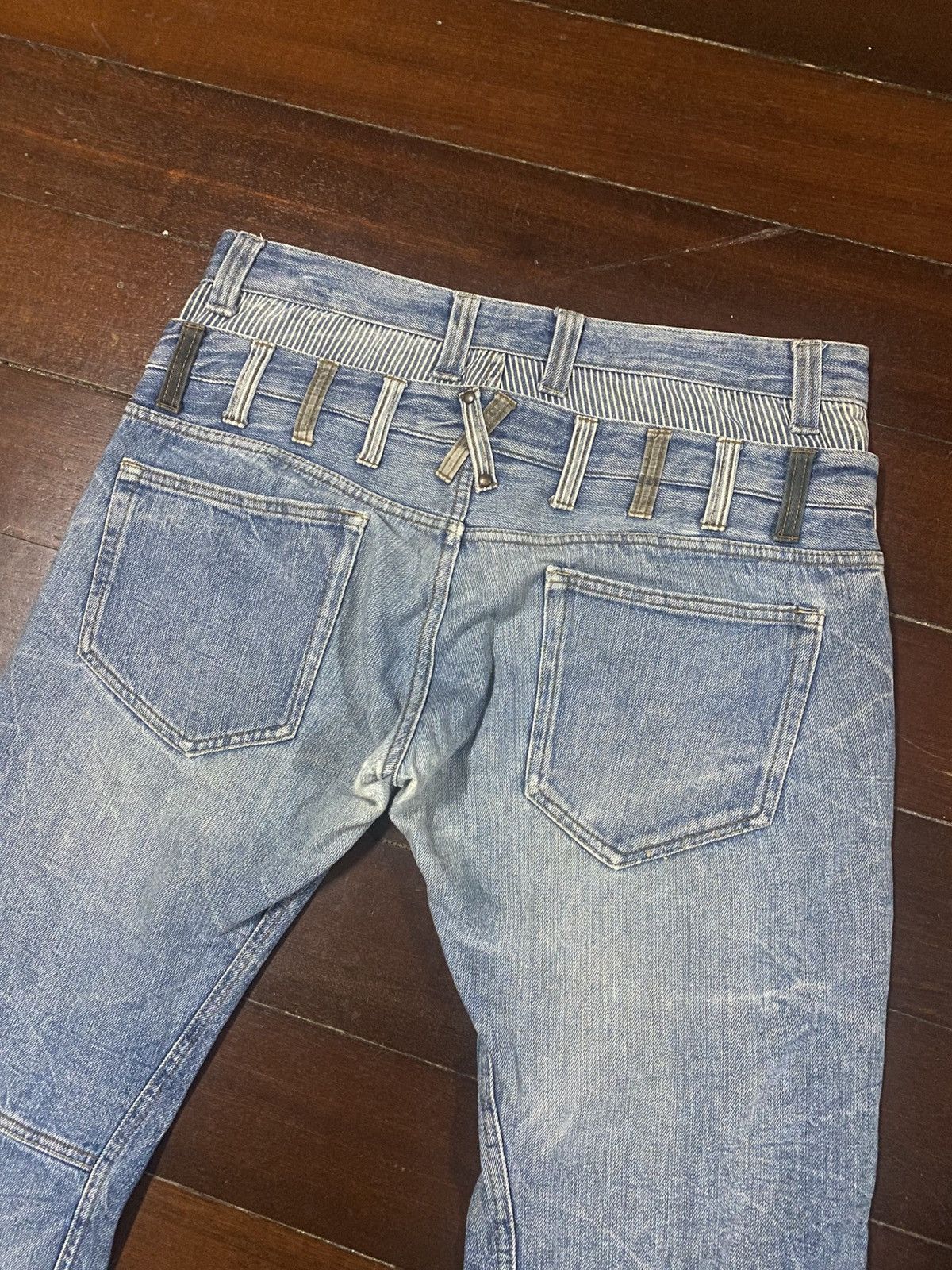 Japanese Brand Rare Jack Serika Double Waist Punk Style Japan Jeans Size US 34 / EU 50 - 14 Thumbnail