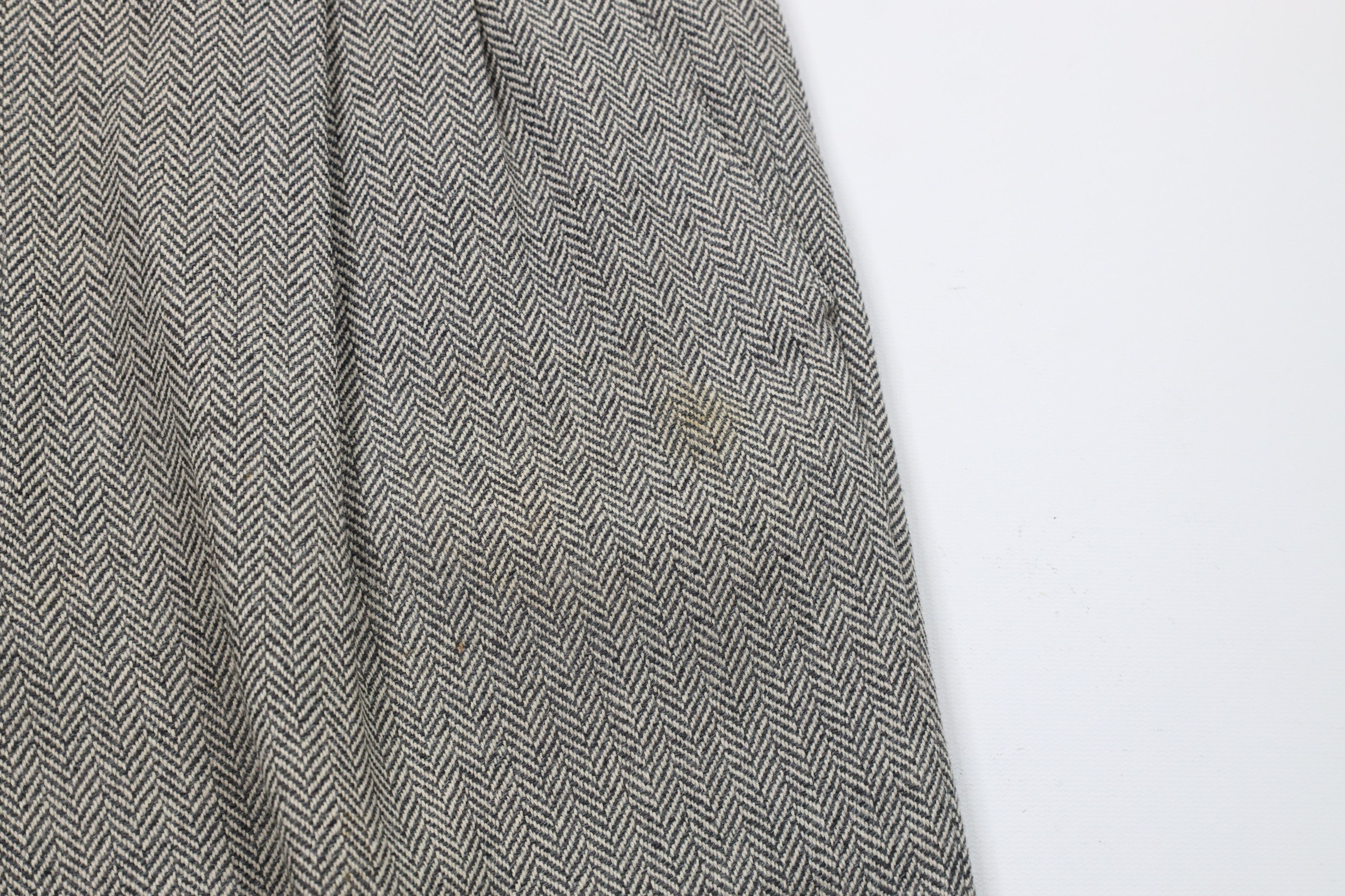 Vintage Vintage 90s Streetwear Wool Cashmere Tweed Herringbone Pants Size US 36 / EU 52 - 6 Thumbnail