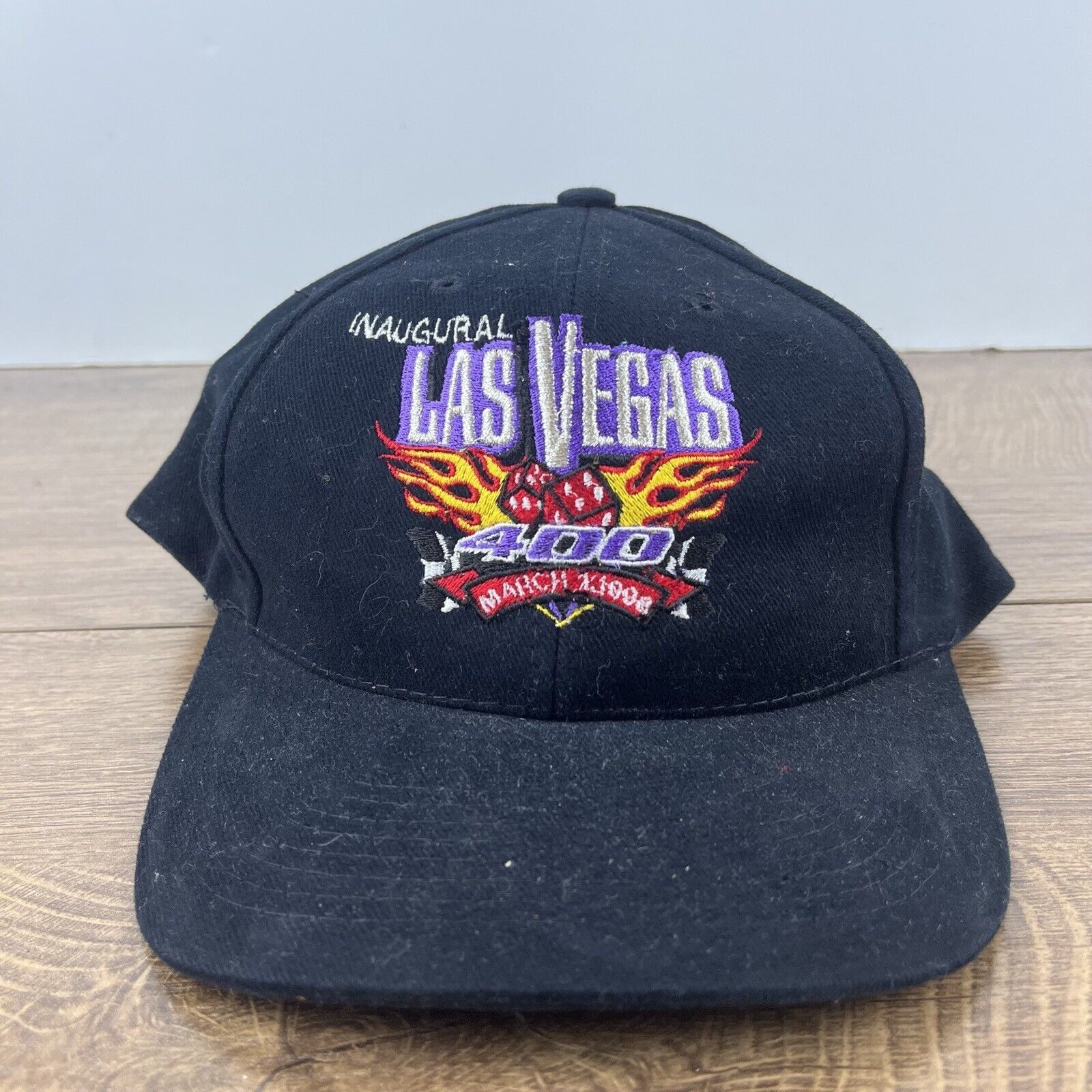 Other Las Vegas 400 Hat March 1998 Hat Black Hat Adjustable Black Size ONE SIZE - 3 Thumbnail