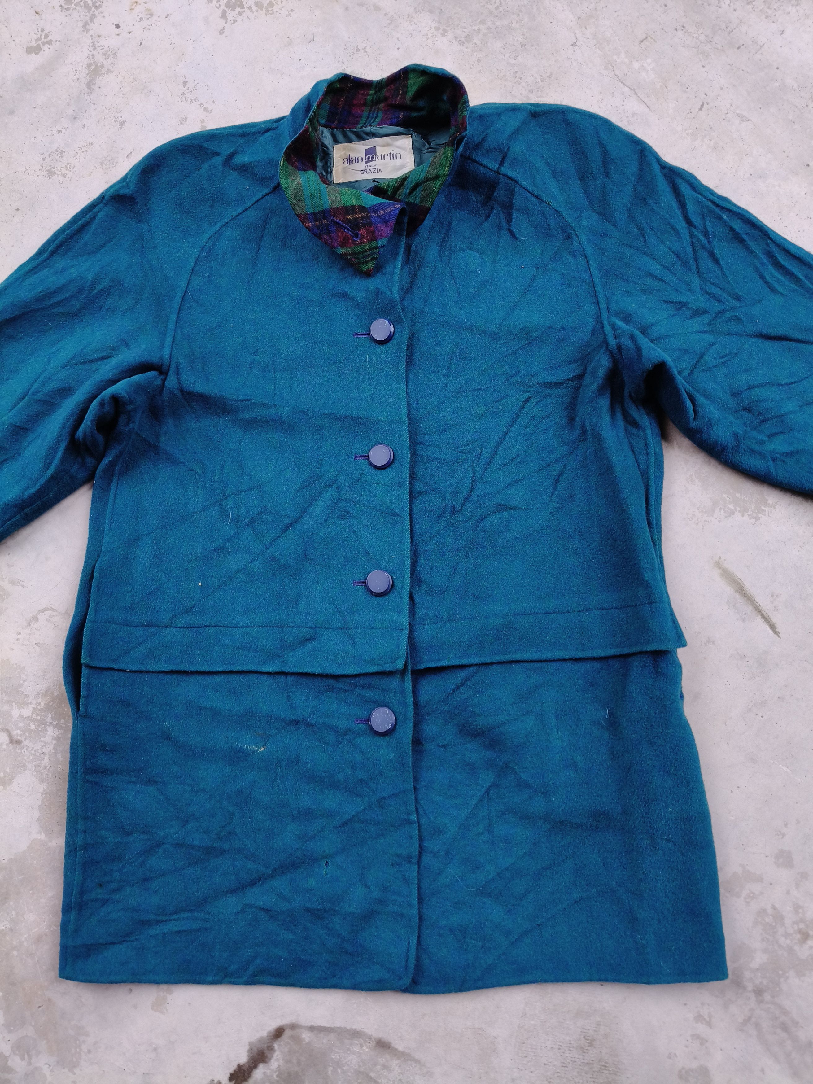 Designer × Japanese Brand × Vintage Alan Martin Wool Button up Jacket Size L / US 10 / IT 46 - 5 Thumbnail