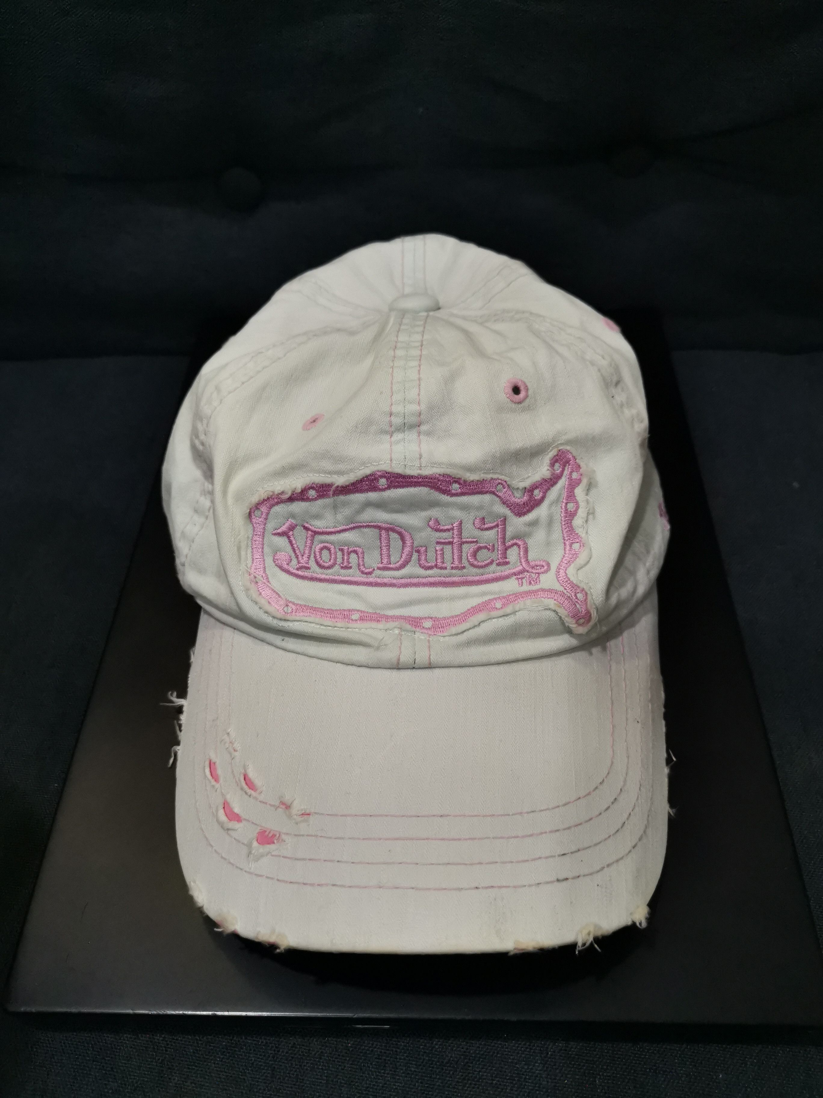 Vintage × Von Dutch Vintage Von Dutch Hats Distressed Design Size ONE SIZE - 8 Thumbnail