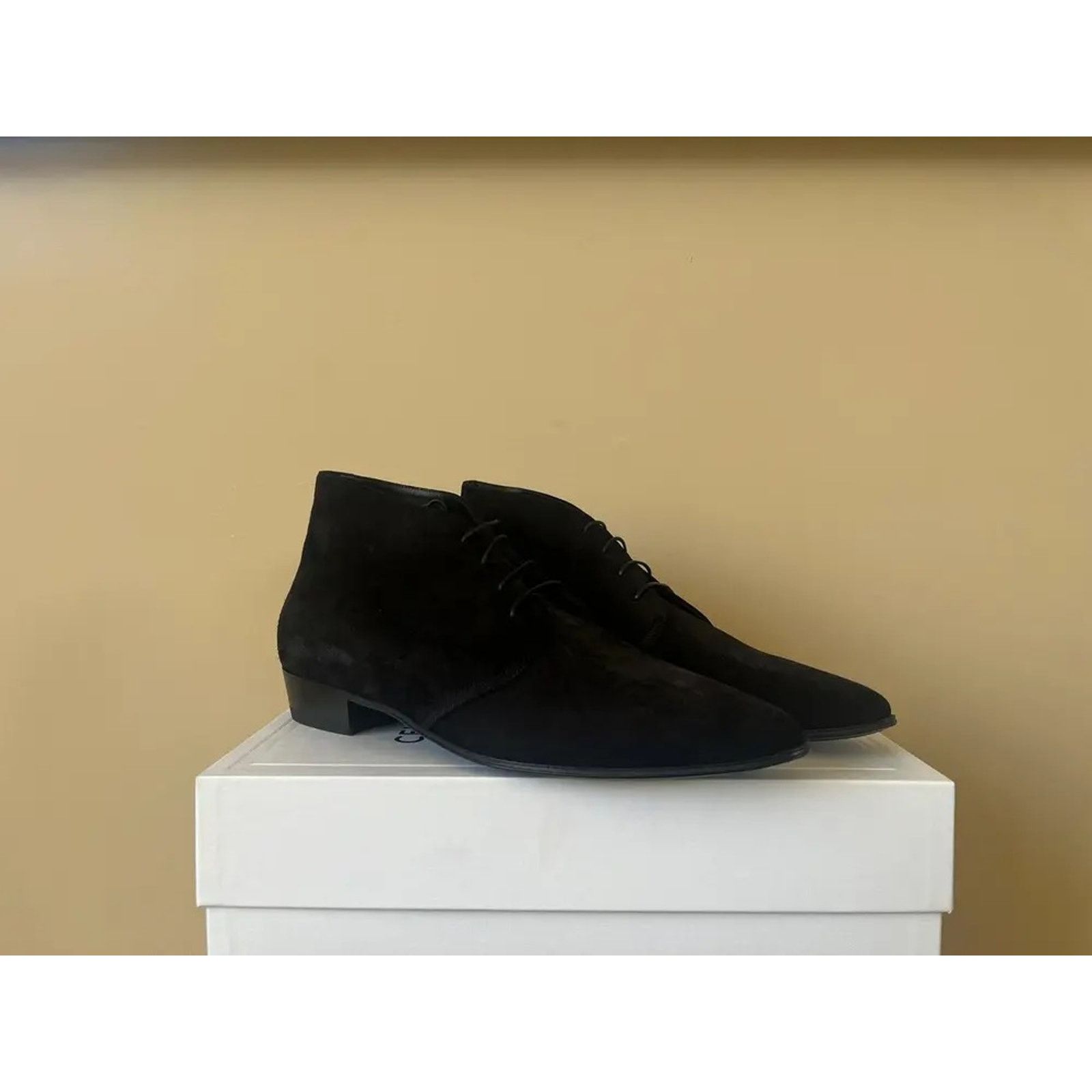 Celine o1rshd1 Desert 30 Boots in Suede in Black 41.5 Size US 8.5 / EU 41-42 - 9 Thumbnail