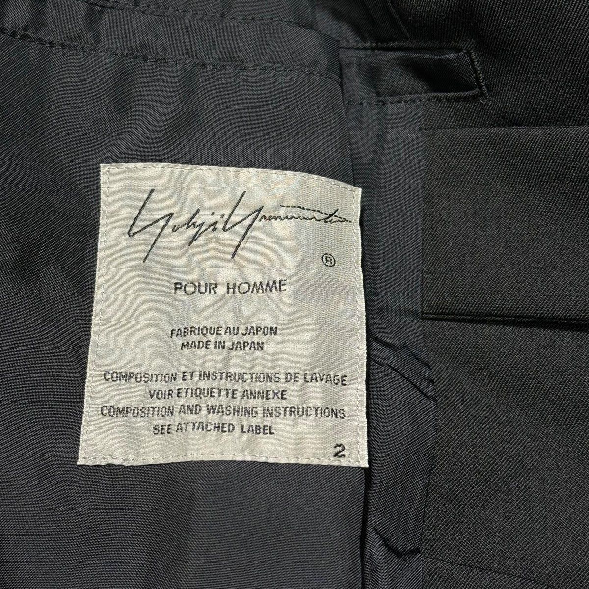 Yohji Yamamoto Yohji Yamamoto Tab flap JKT Jacket HN-J15-100 Size US M / EU 48-50 / 2 - 8 Thumbnail