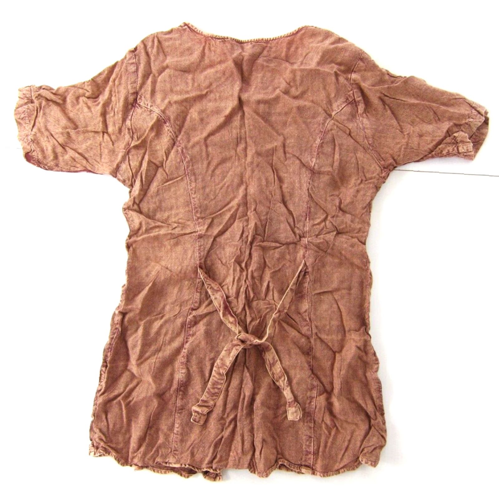 Pinko VINTAGE M.P.H. Blouse Shirt 100% Rayon Pink Embroidered Floral Short Sleeve Tunic Blouse Medium Size M / US 6-8 / IT 42-44 - 2 Thumbnail