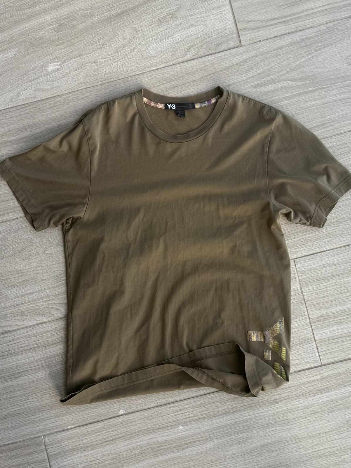 Yohji Yamamoto Y-3 Yohji Yamamoto x Adidas Tee – Olive Green Size US S / EU 44-46 / 1 - 1 Thumbnail