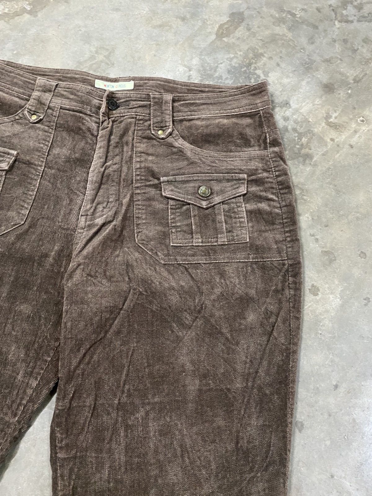 Hysteric Glamour × If Six Was Nine × Le Grande Bleu (L.G.B.) Flare Jeans Newton Circus Chocolate Corduroy @251 Size US 34 / EU 50 - 4 Thumbnail