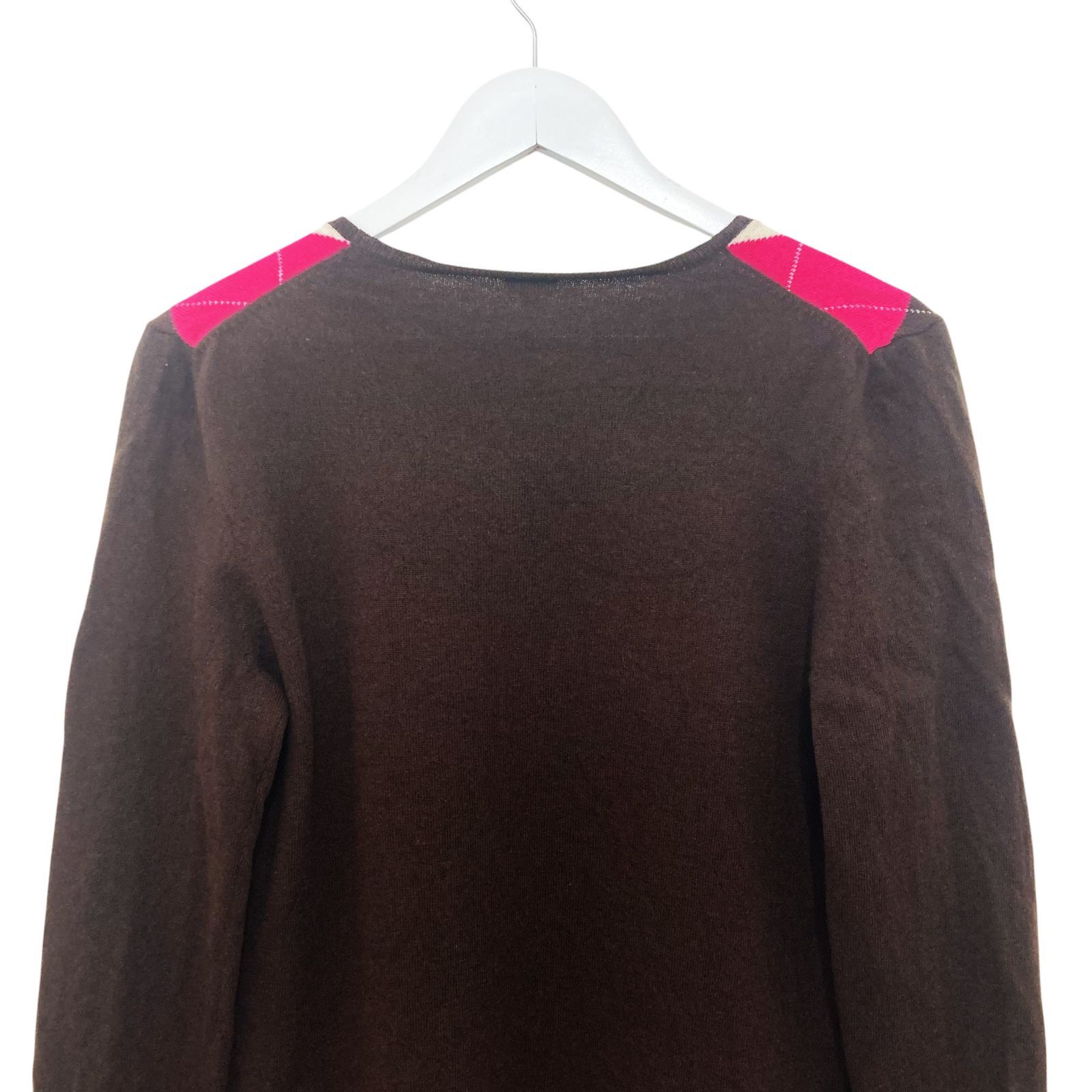 J.Crew J.Crew Argyle Wool Blend Sweater Size L / US 10 / IT 46 - 5 Thumbnail