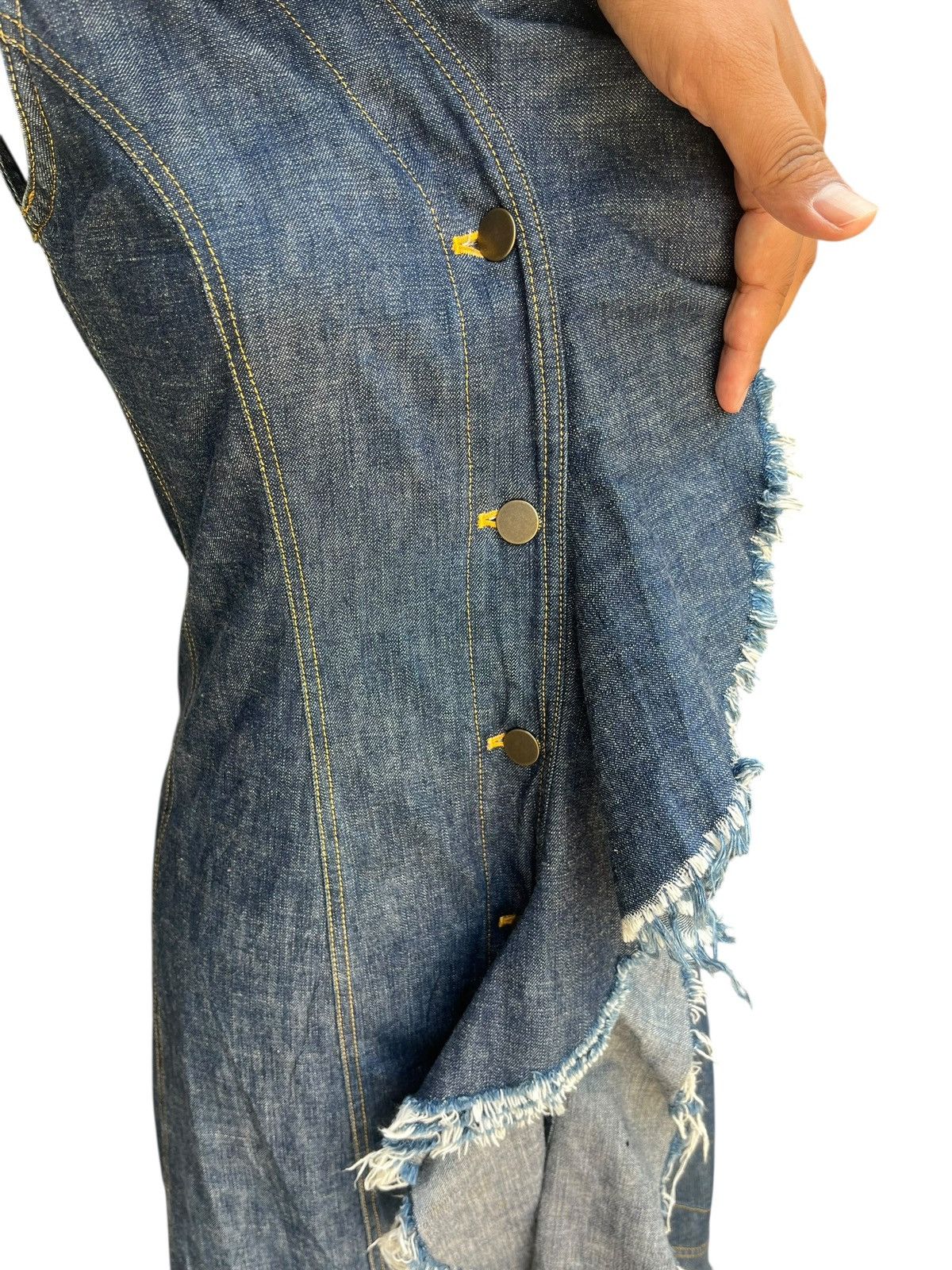 Japanese Brand Denim dress Size S / US 4 / IT 40 - 14 Thumbnail