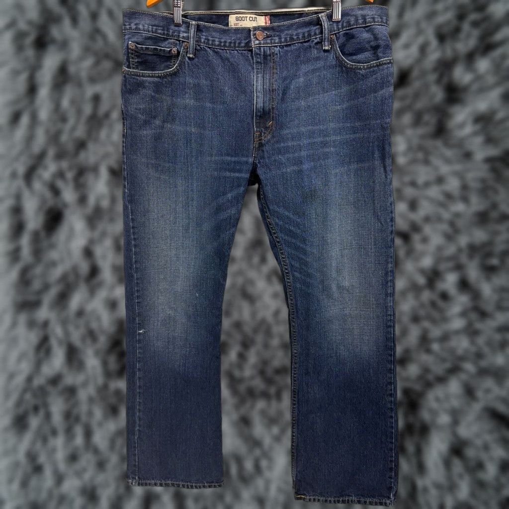 Levi's Levi's 527 Bootcut Jeans Mens 42x32 Blue Denim Jeans Regular 527 Bootcut Cotton Denim Mens Size US 42 / EU 58 - 1 Thumbnail