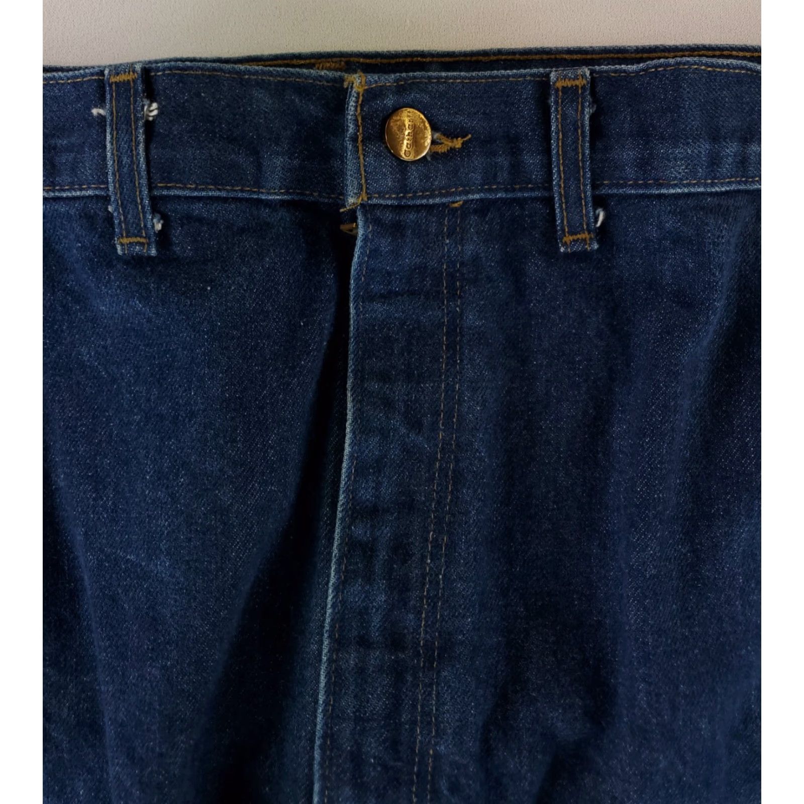 Carhartt VINTAGE Carhartt Jeans Double Knee VTG Blue Suspender Buttons Mens 48x31.5 Size US 32 / EU 48 - 5 Thumbnail
