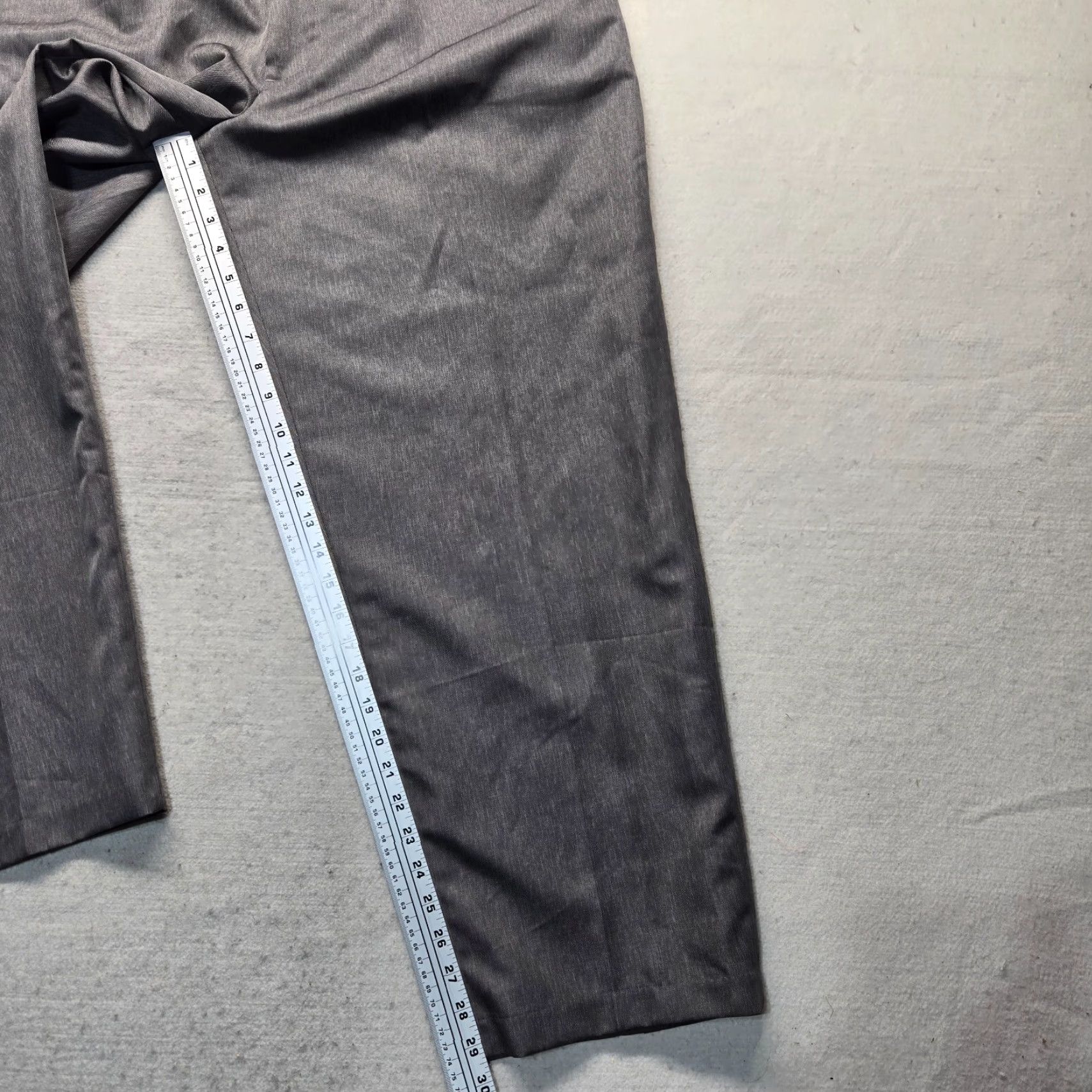 Vintage Puritan Dress Pants Gray Adult Men's Size 40 Pockets Zip Polyester Regular Straight Inseam 30wear Size US 40 / EU 56 - 5 Thumbnail