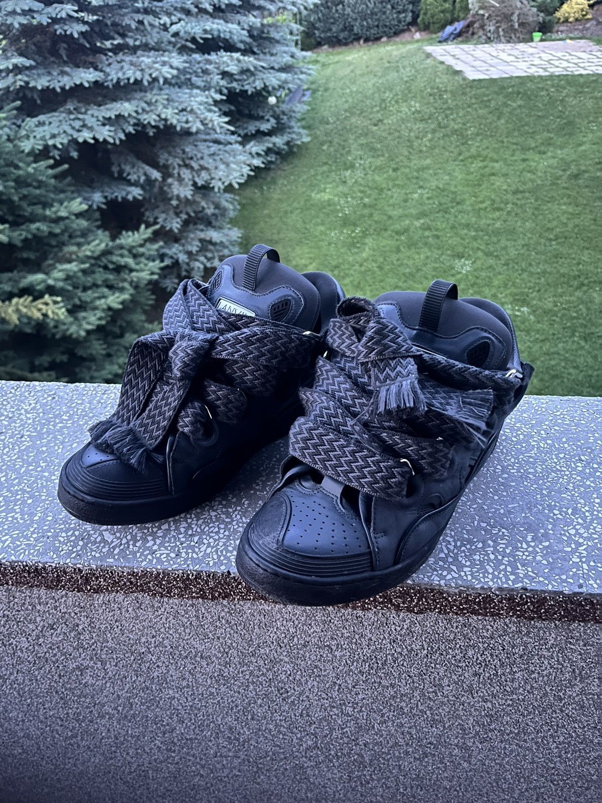 Lanvin lanvin curb grey leather Size US 11 / EU 44 - 1 Thumbnail