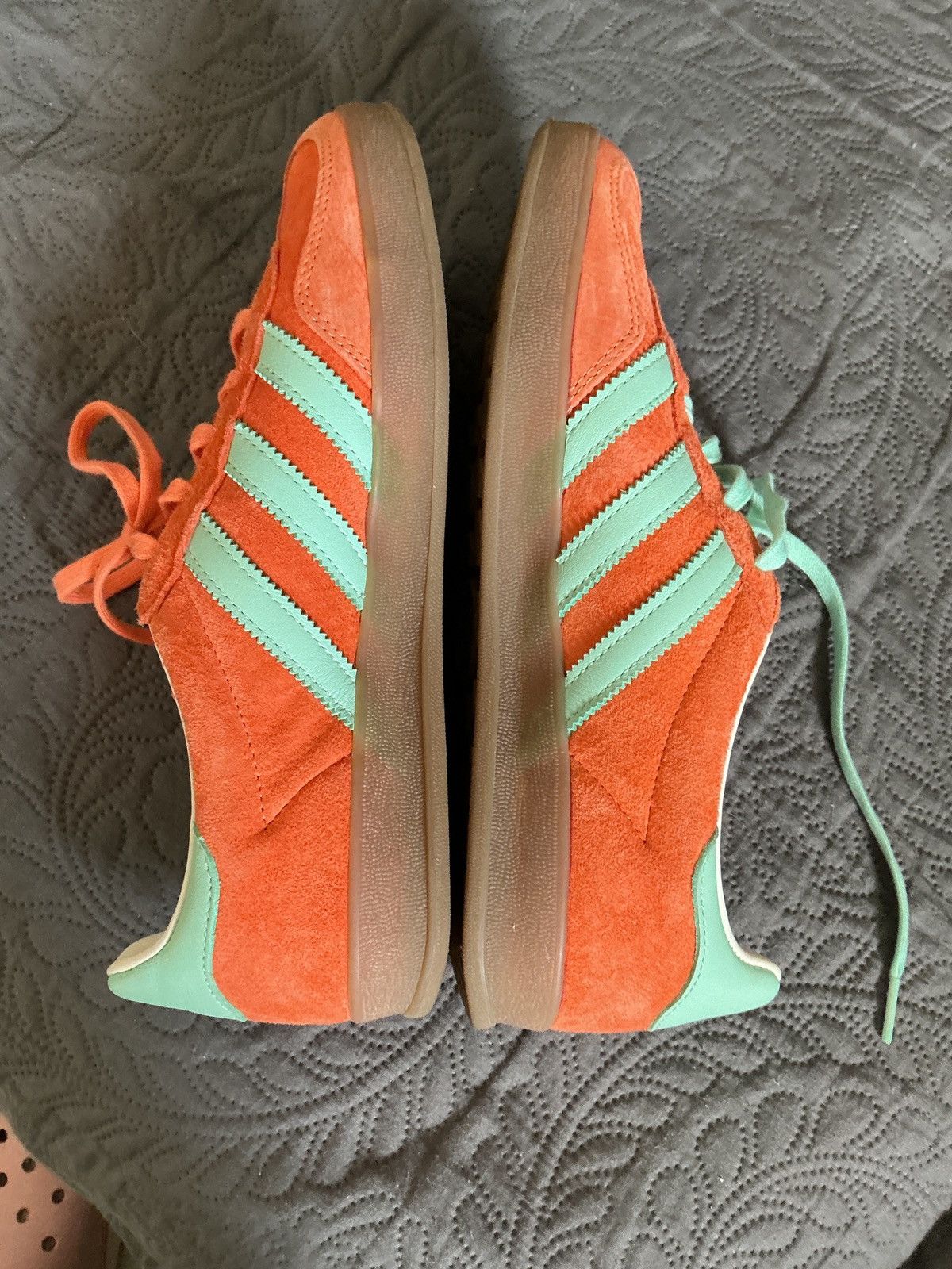 Adidas Adidas Gazelle Orange / Clear Mint (Turquoise) — New Size US 7 / IT 37 - 15 Thumbnail
