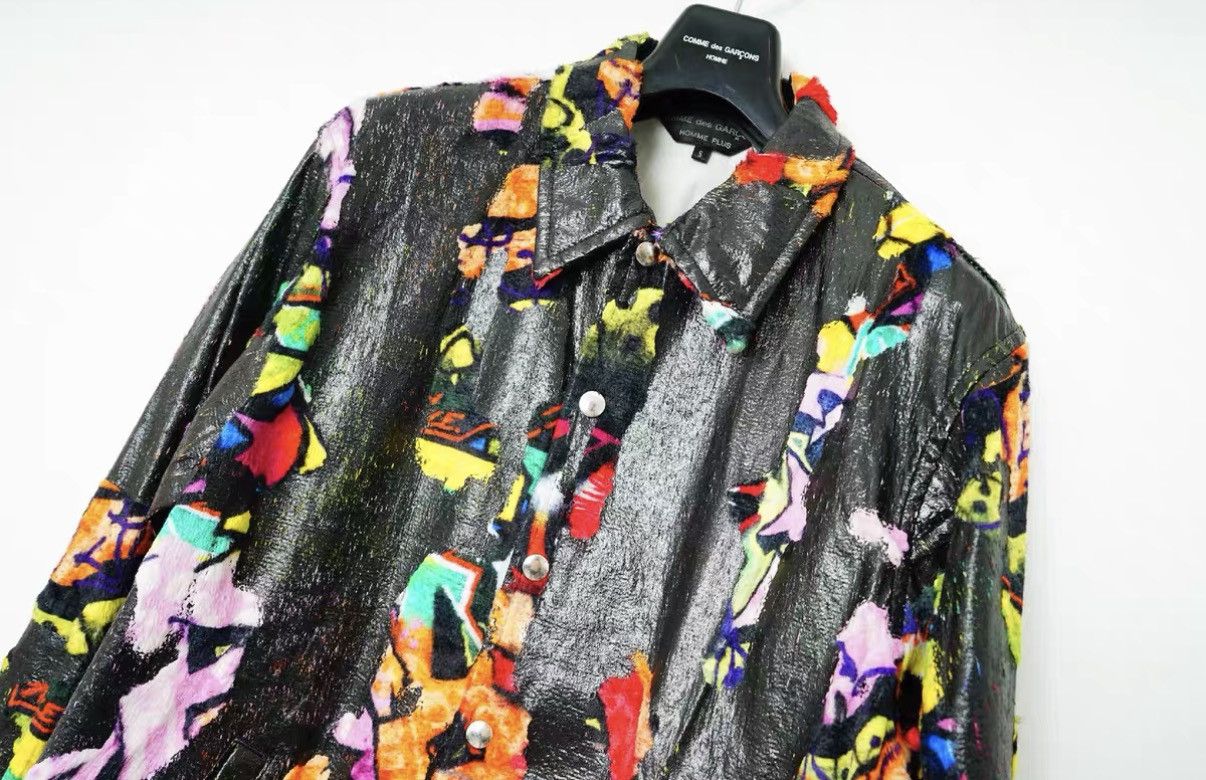 Comme des Garcons Comme des Garçons Spliced Faux Leather Coach Jacket Size US S / EU 44-46 / 1 - 4 Thumbnail