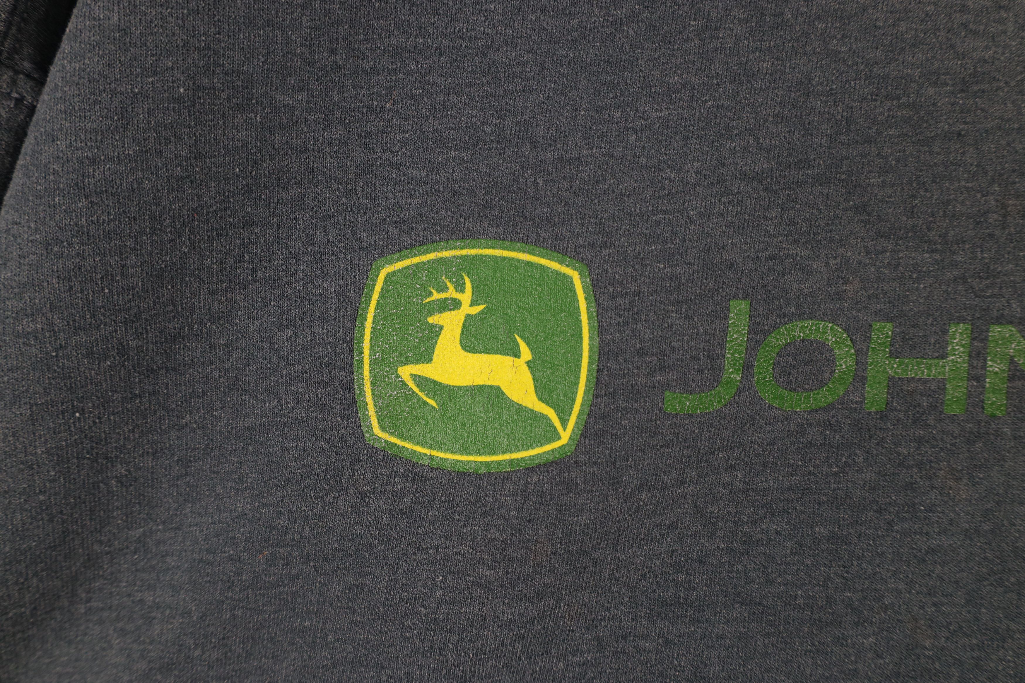 Vintage Vintage Spell John Deere Tractors Crewneck Sweatshirt Gray Size US L / EU 52-54 / 3 - 5 Thumbnail