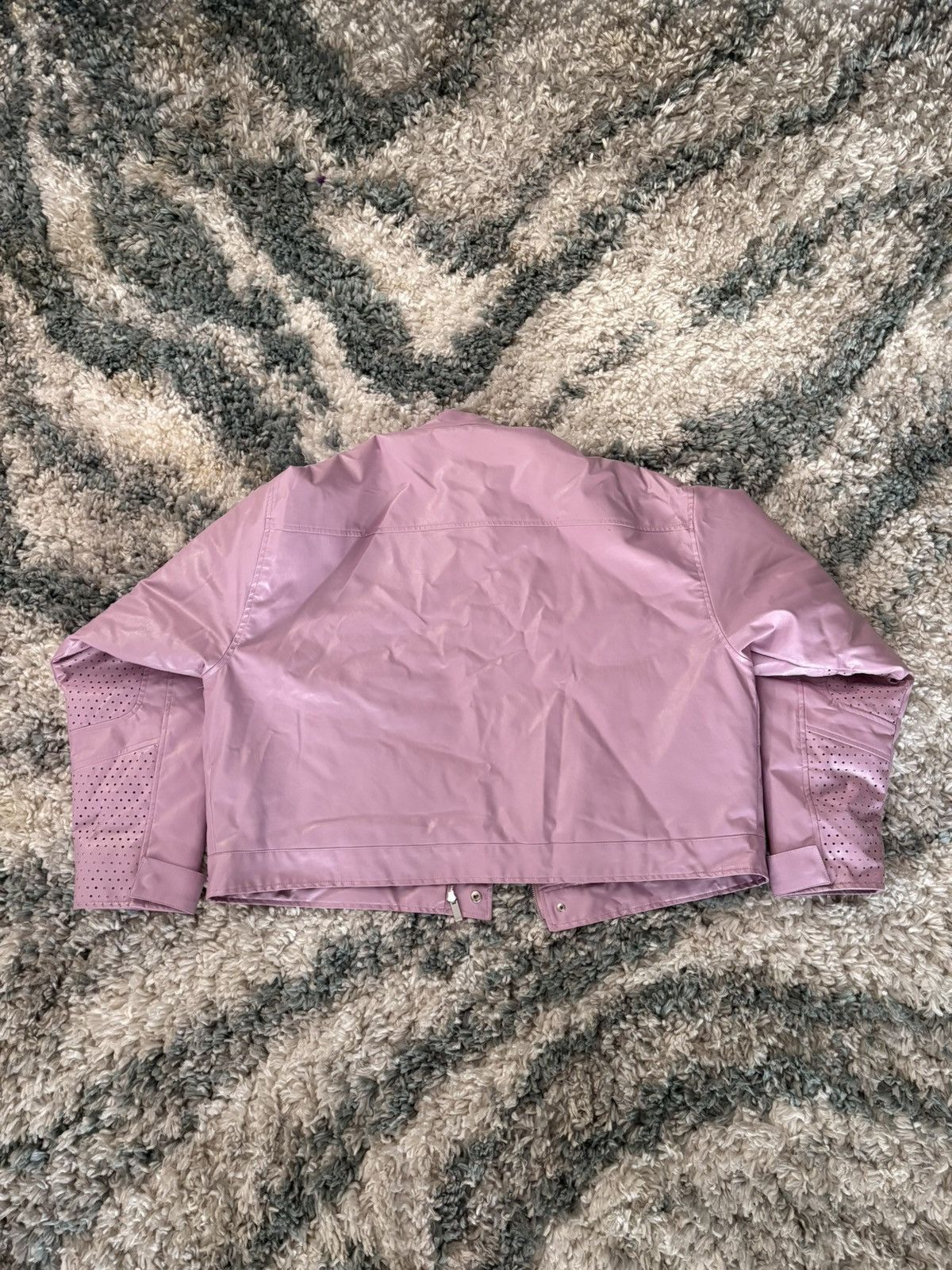 Boohoo Pink Leather Jacket - Size Extra Large Size US XL / EU 56 / 4 - 3 Thumbnail