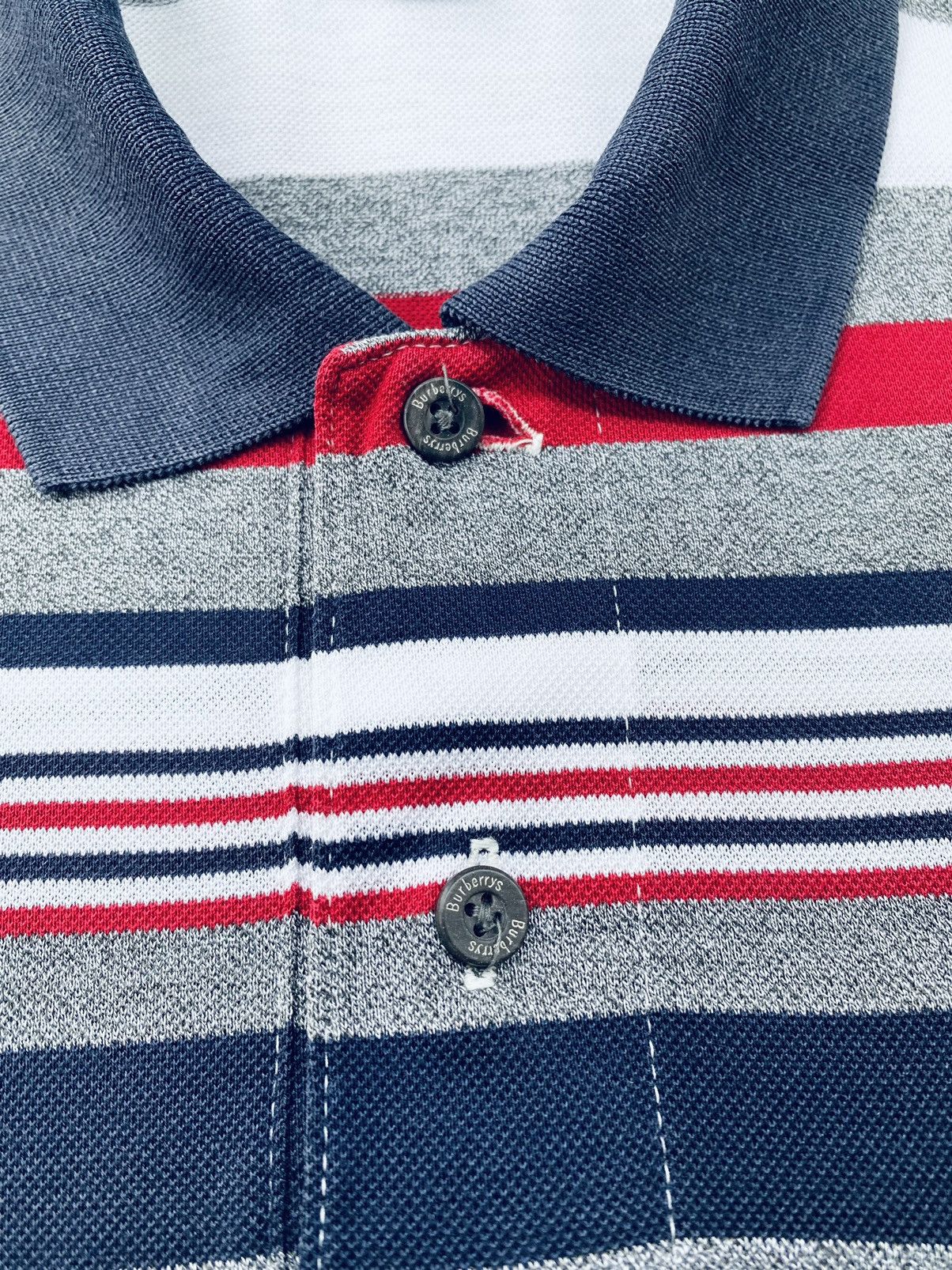 Burberry Vintage 90s Burberry Striped Polo Tees Size US L / EU 52-54 / 3 - 5 Thumbnail