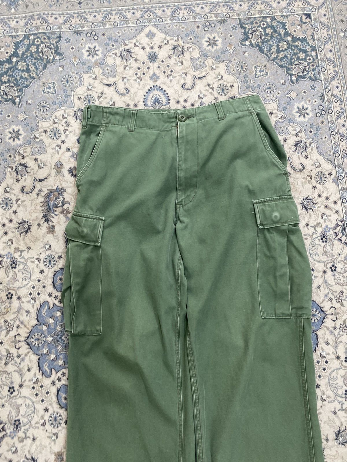 Vintage VINTAGE MILITARY CARGO PANTS GREEN Size US 32 / EU 48 - 2 Thumbnail