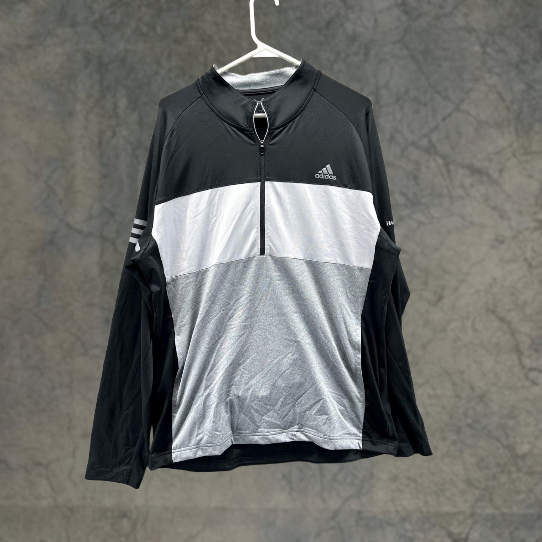 Adidas Adidas Pullover Mens L Gray 1/4 Zip Colorblock Hampton Hall Golf Shirt Top Size US L / EU 52-54 / 3 - 1 Thumbnail