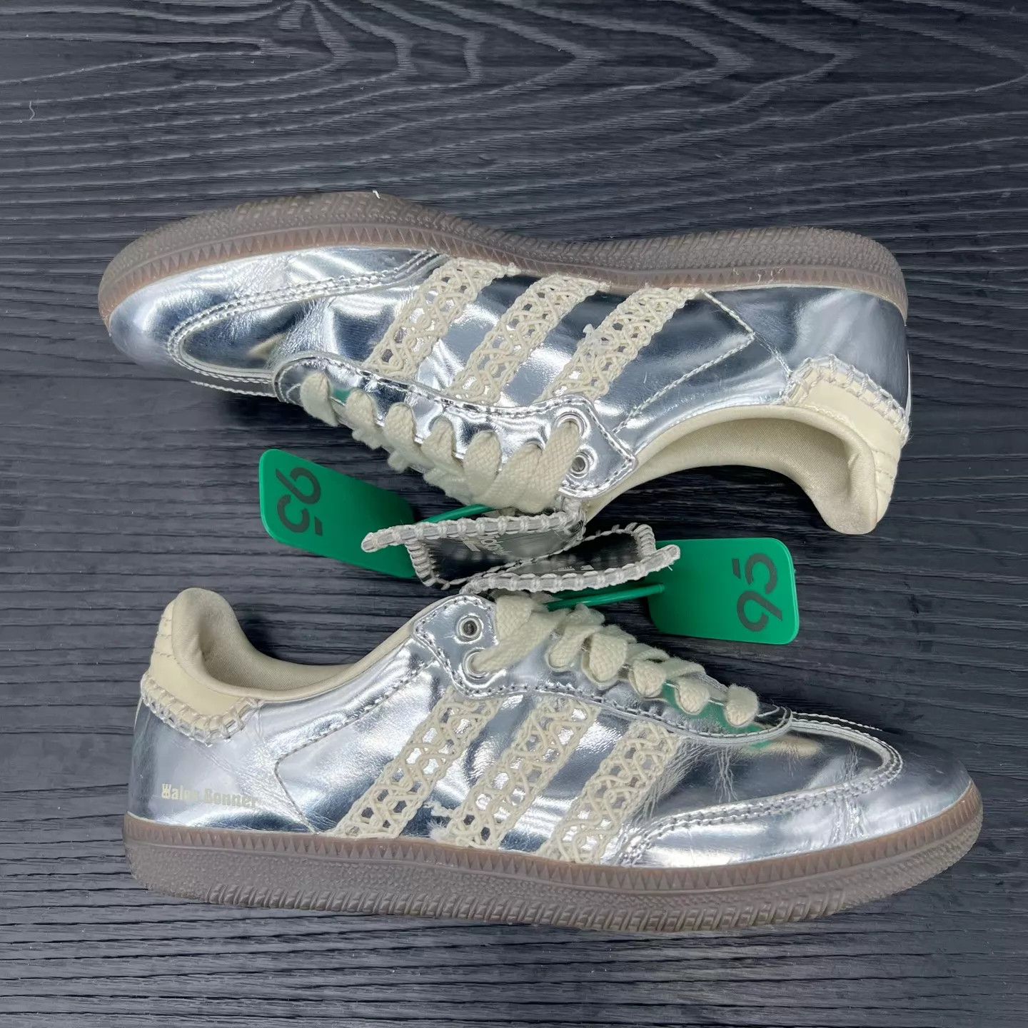 Wales Bonner Wales Bonner x Adidas Samba Liquid Silver 36.5 Size US 6 / IT 36 - 3 Thumbnail