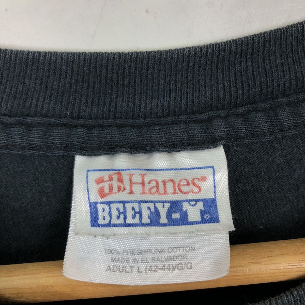 Vintage VINTAGE 90’s HANES LONG SLEEVE FLOWER BIG LOGO USA MADE Size US L / EU 52-54 / 3 - 9 Thumbnail