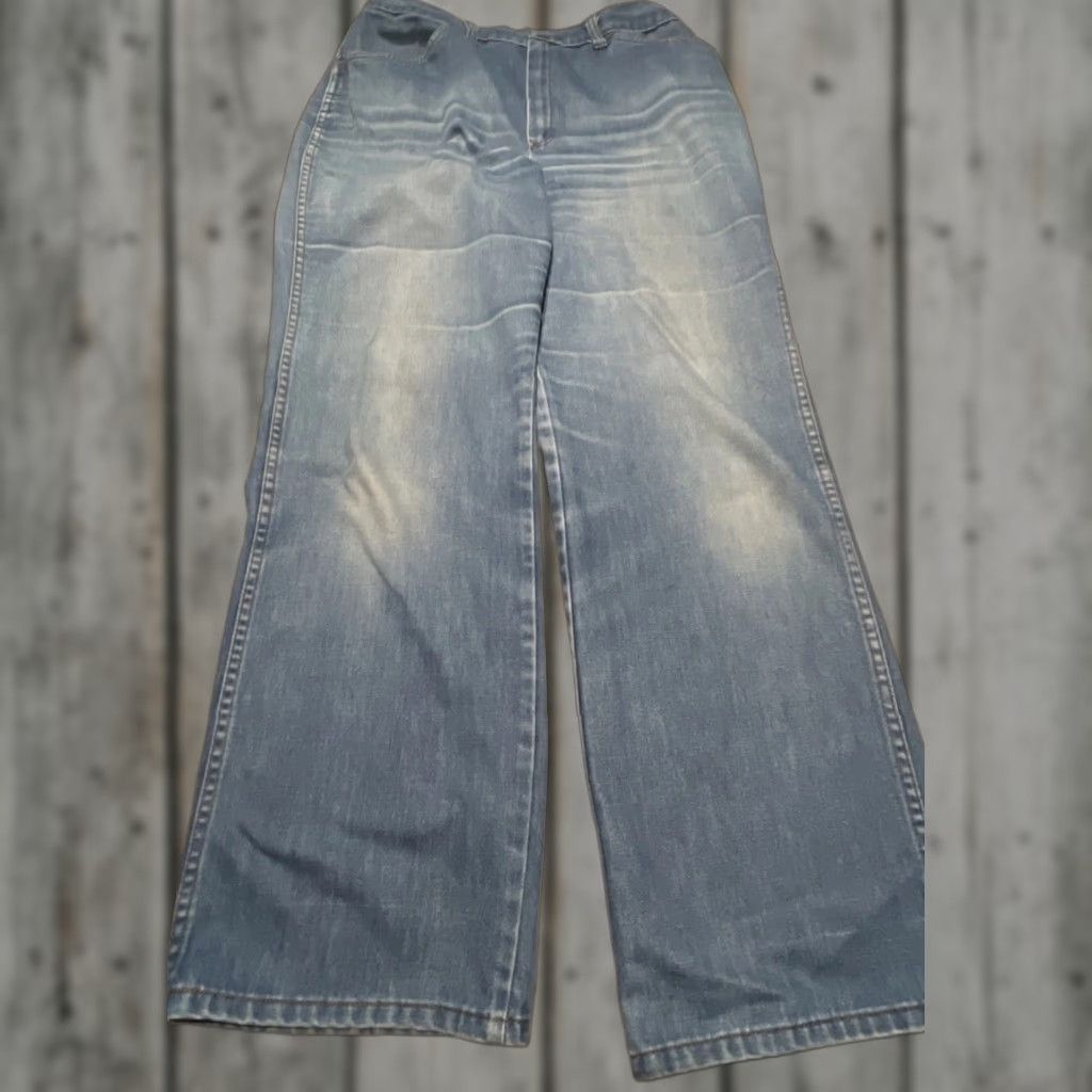 Sears VINTAGE Sears Jeans Womens 18 Blue Denim High Rise 70s Faded Made in USA Retro Size 40" / US 18 - 1 Thumbnail