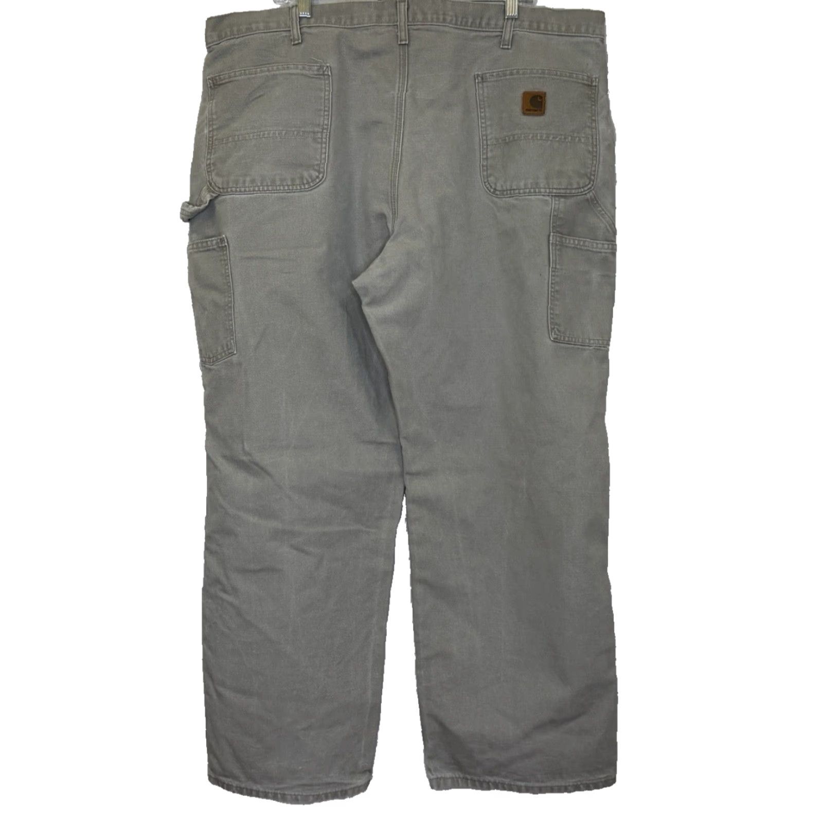 Carhartt VINTAGE Carhartt Carpenter Pants Mens 44x30 Beige Duck Dungaree Fit 100% Cotton B11 Workwear Size US 44 / EU 60 - 5 Thumbnail