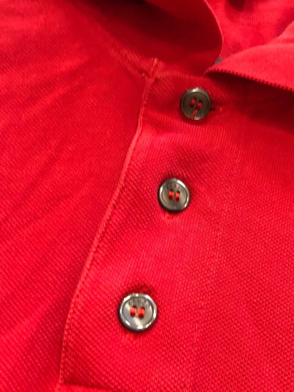 Kenzo Vintage T-shirt red Kenzo luxury polo logo crazy Y2K Size US S / EU 44-46 / 1 - 7 Thumbnail