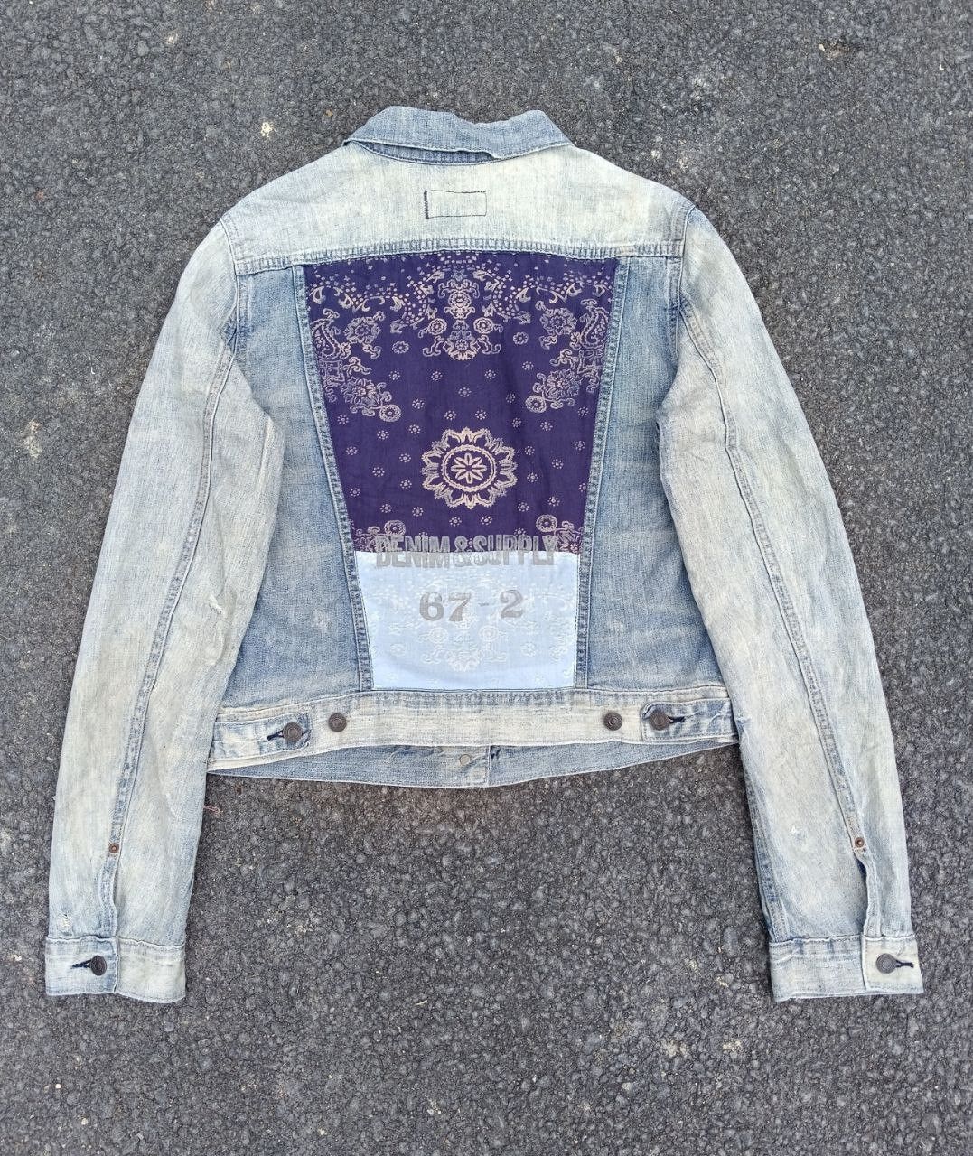 Denim & Supply Ralph Lauren THRASHED DENIM SUPPLY RALPH LAUREN VINTAGE JACKET Size S / US 4 / IT 40 - 2 Thumbnail