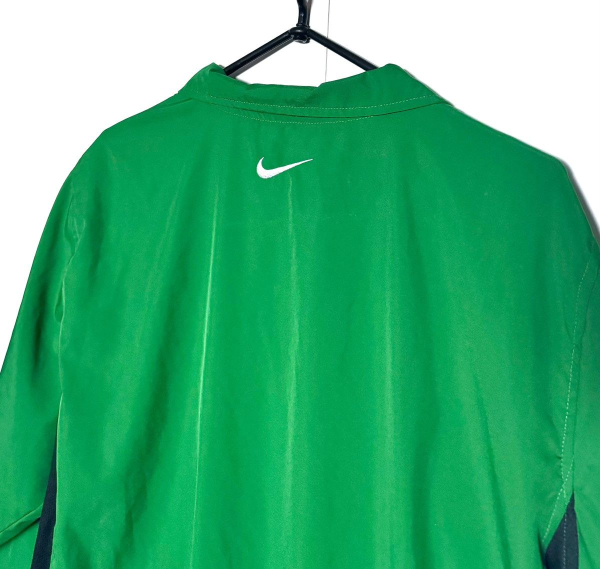 Nike × Vintage Vintage Drill Nike Green Full-Zip Windbreaker Jacket Size US L / EU 52-54 / 3 - 5 Thumbnail