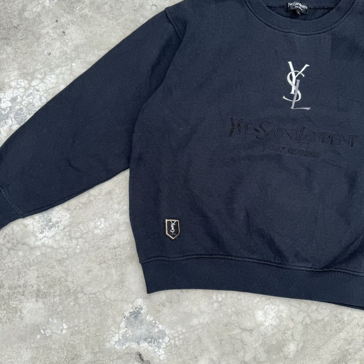 Yves Saint Laurent Vintage Yves Saint Laurent Pour Homme Sweatshirt Boxy Size US L / EU 52-54 / 3 - 4 Thumbnail